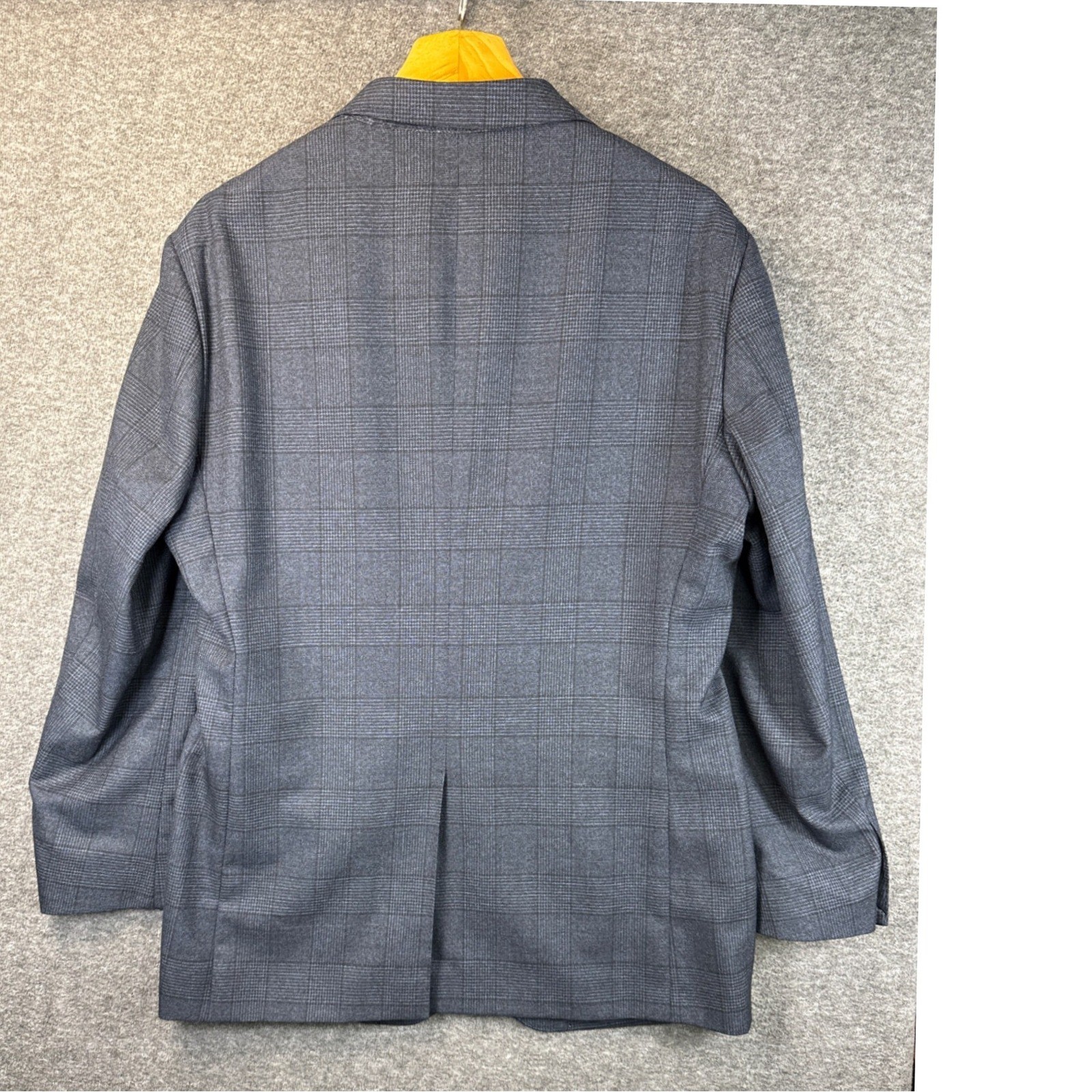 Proper Cloth Drago S130s Italian Wool Blazer Plaid Melange Size 42 100% Merino