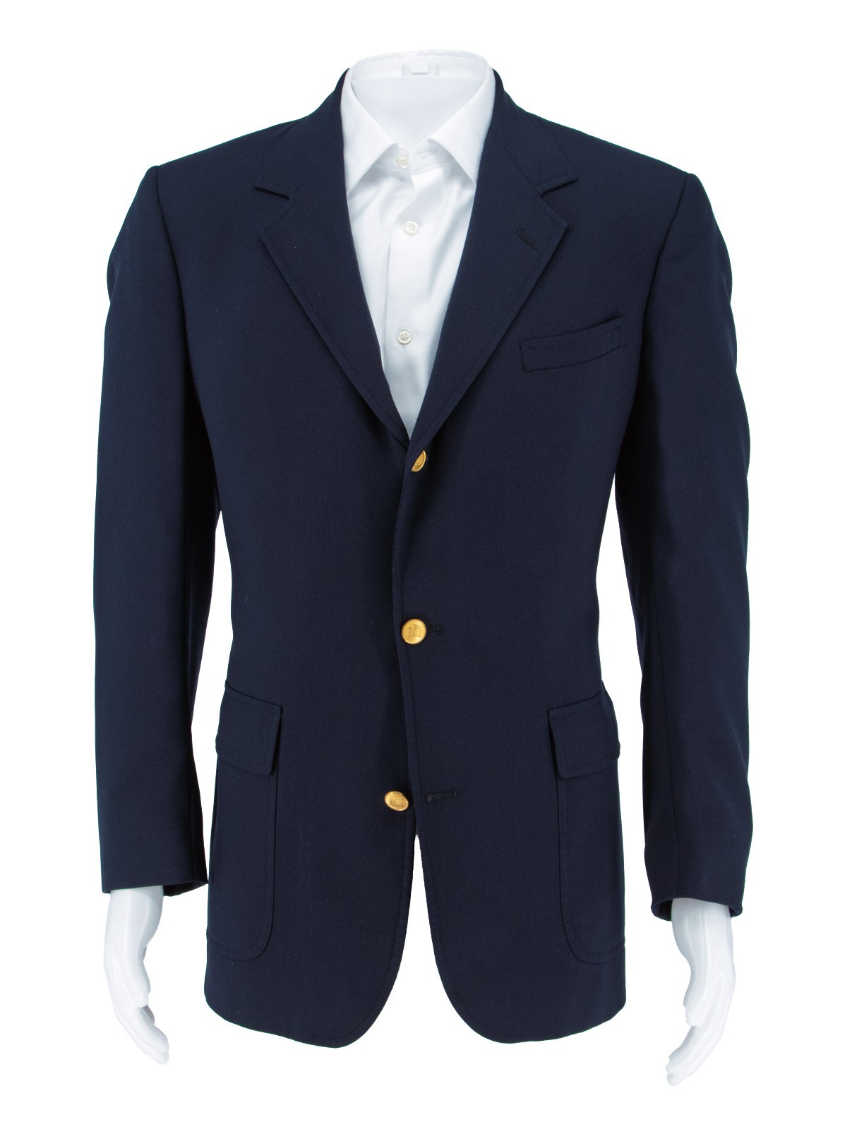 Brooks Brothers Men’s Navy Blazer 42R Gold Brass Palace Gate Buttons USA Made