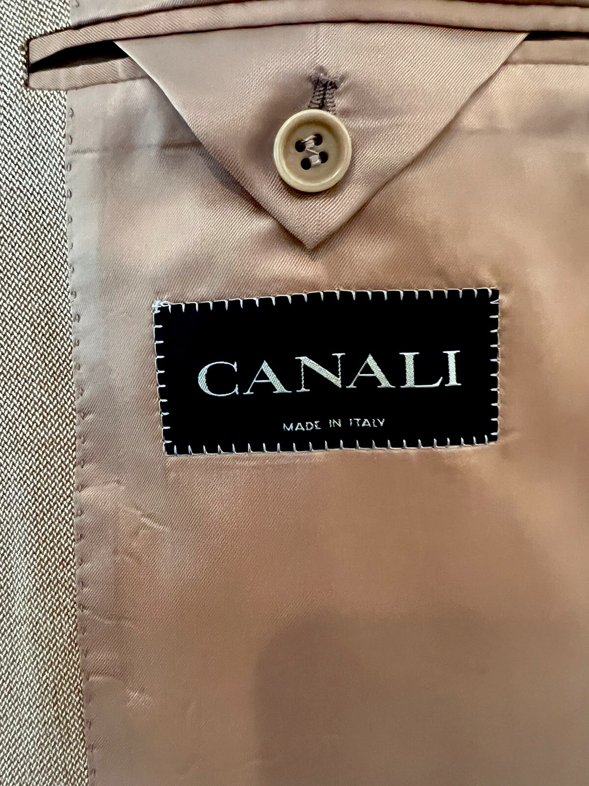 NEW Canali Mens 100% Rayon From Bamboo, Bronze, 2 Btn Blazer Sz 40 R