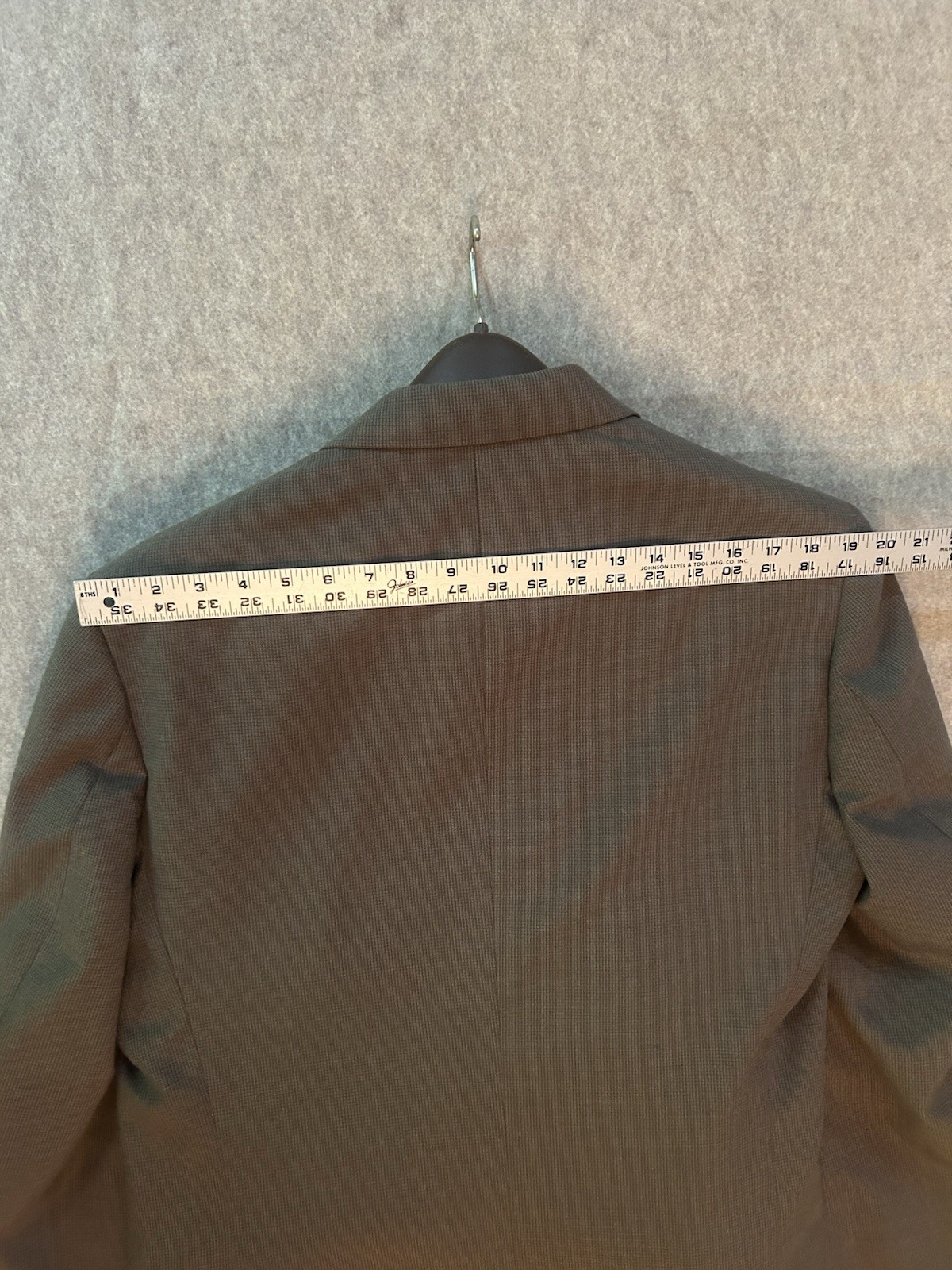 Giorgio Sant’Angelo Suit Mens 40L Jacket 34W Pants Brown Wool Blend 2 button