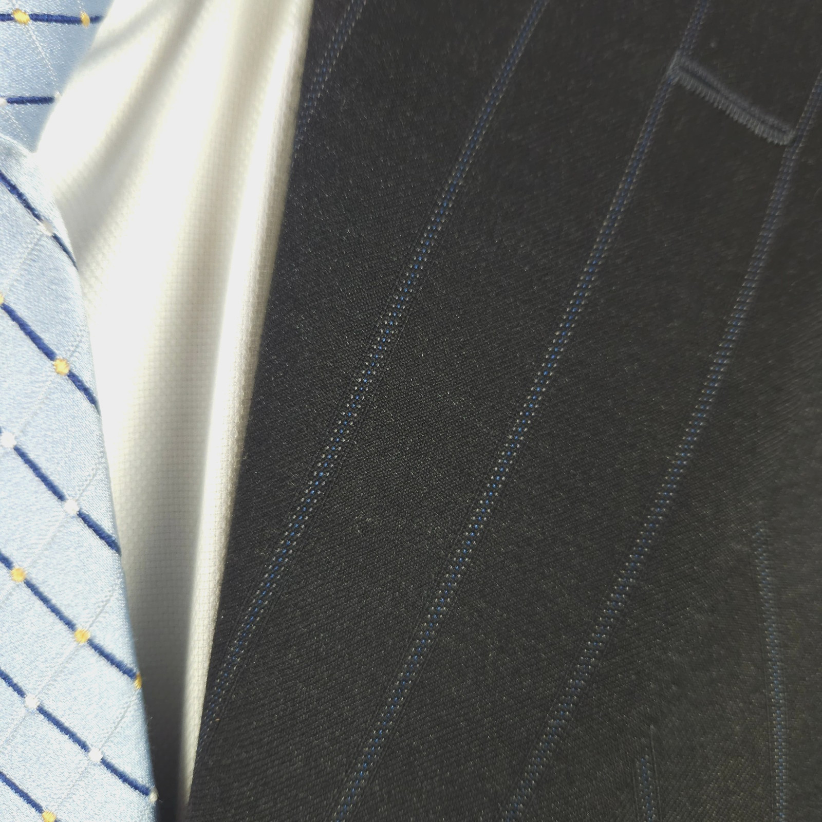 Ermenegildo Zegna Couture XXX Su Misura 43R Gray Pinstripe Suit, Pants 34 x 31.5