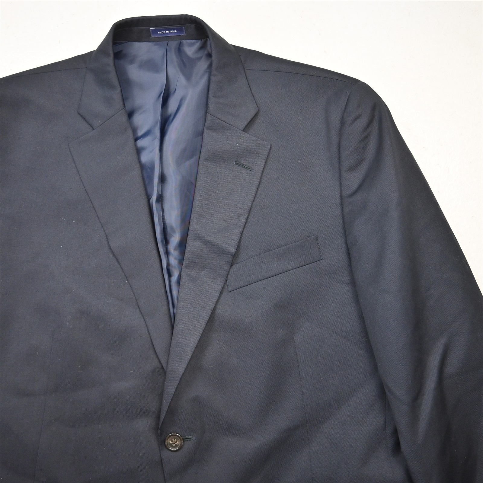 Stafford 42S Navy Blue Travel Suit Seperate Wool Blazer Suit Jacket Sport Coat