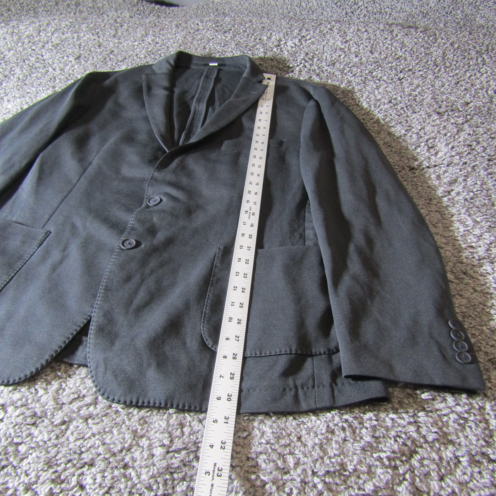 Calvin Klein Suit Jacket Mens 48L X Performance Fabric Unstructured Unlined