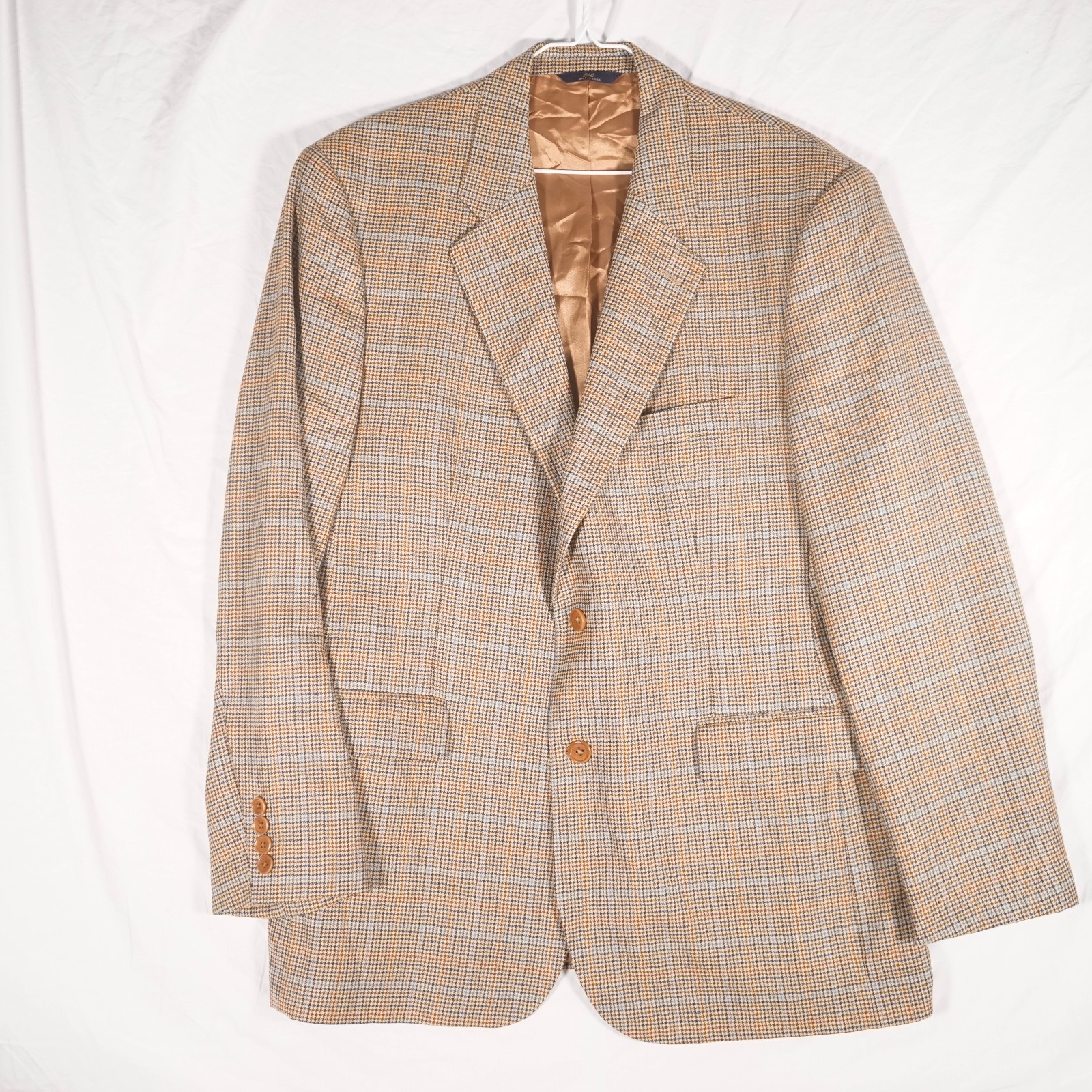 Brooks Brothers 346 Blazer Sport Coat Houndstooth Mens 44R See Photos