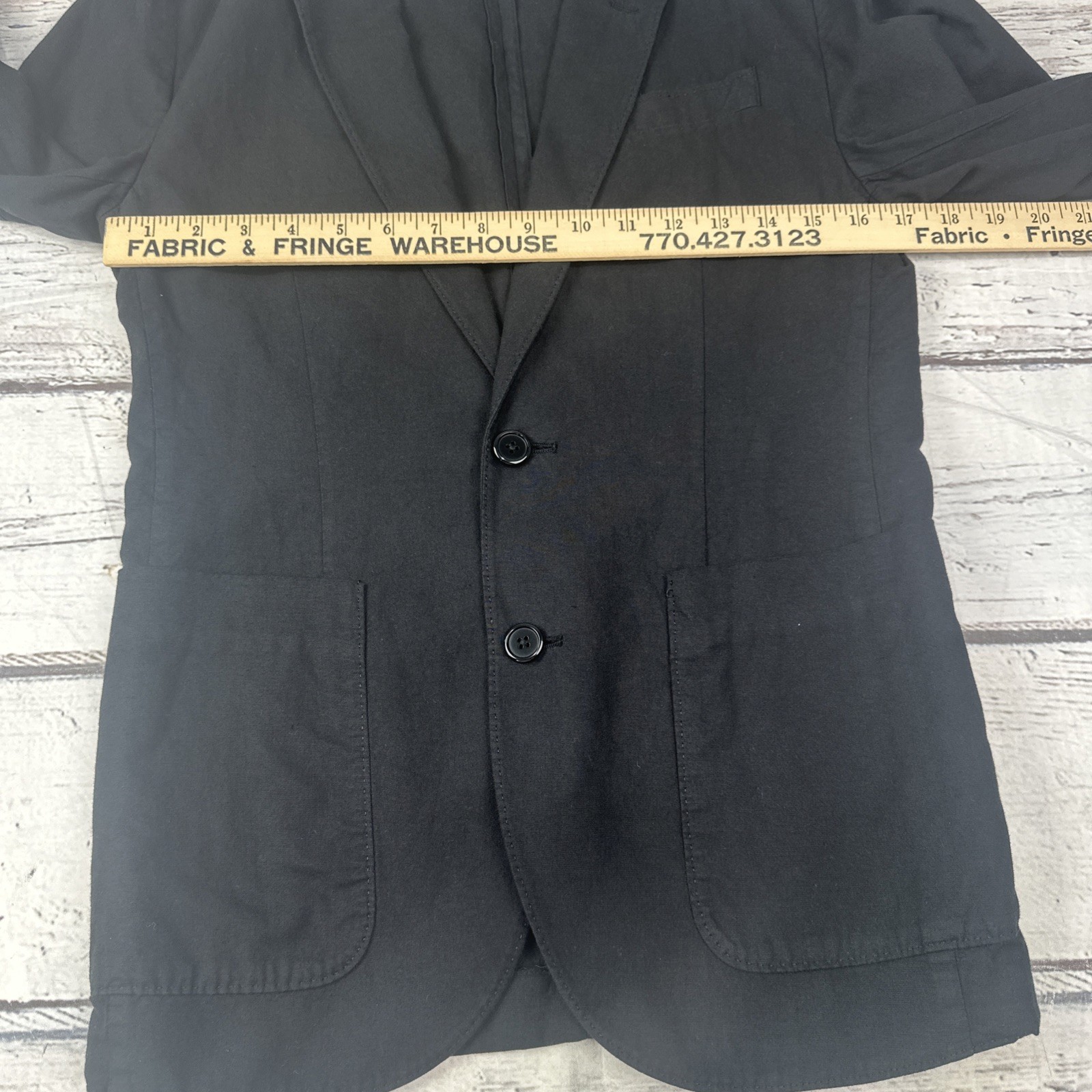 J Crew Blazer Men 34S Black Ludlow Baird Mcnutt Linen Slim Two Button Jacket NWT