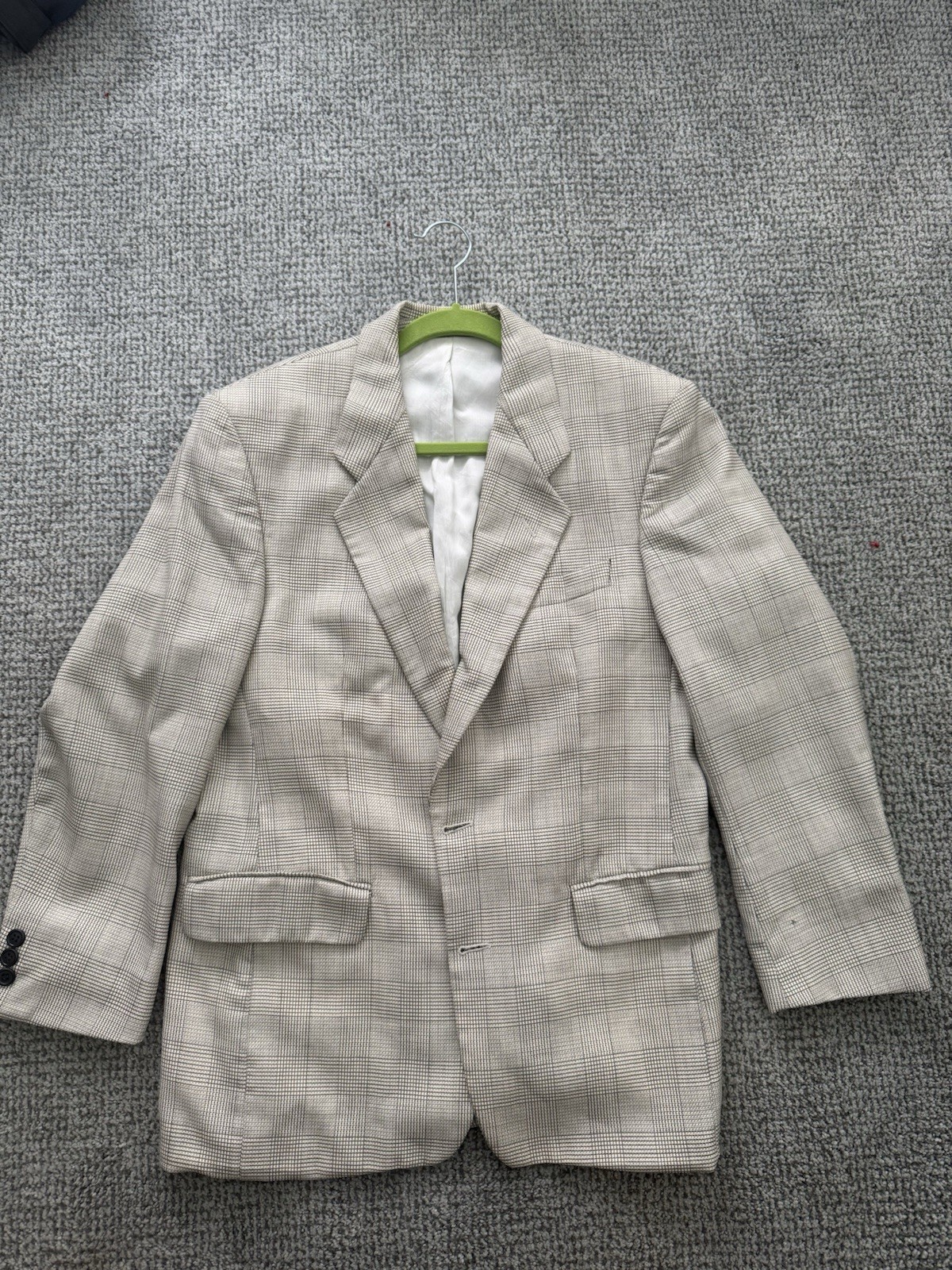Bagir 42S Men’s Sport Blazer Multi Silver Wool & Silk—fully lined; great shape