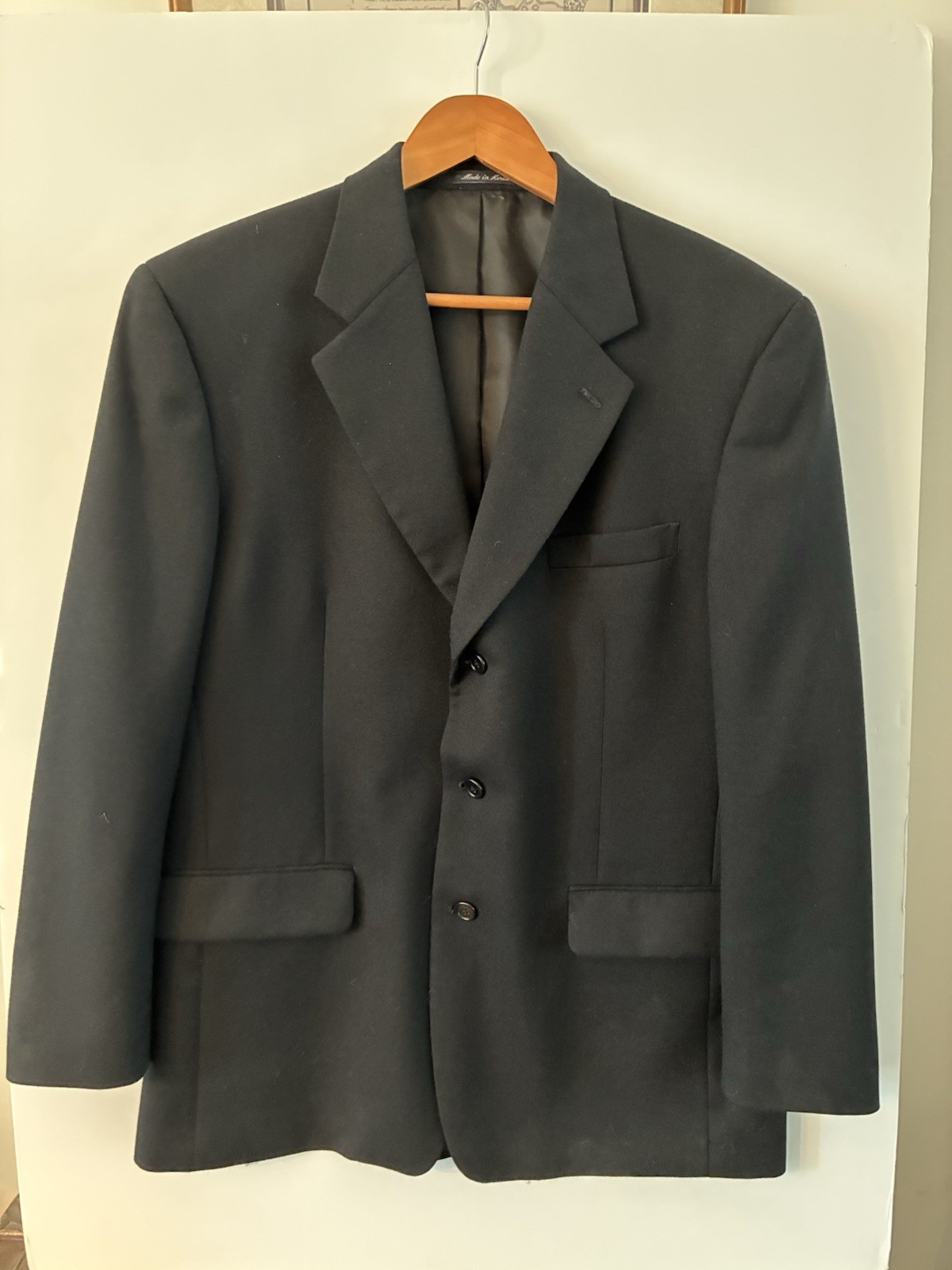 Alfani Men’s Black Blazer Jacket Size 42R 100% Wool
