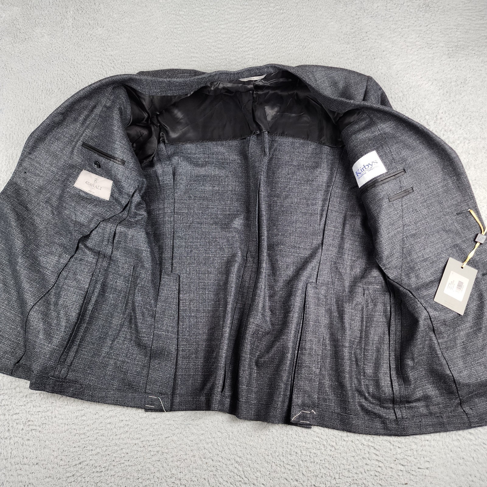 Canali Blazer Mens 46 IT 56 Gray Wool Current 1934 Silver Tag Suit Jacket