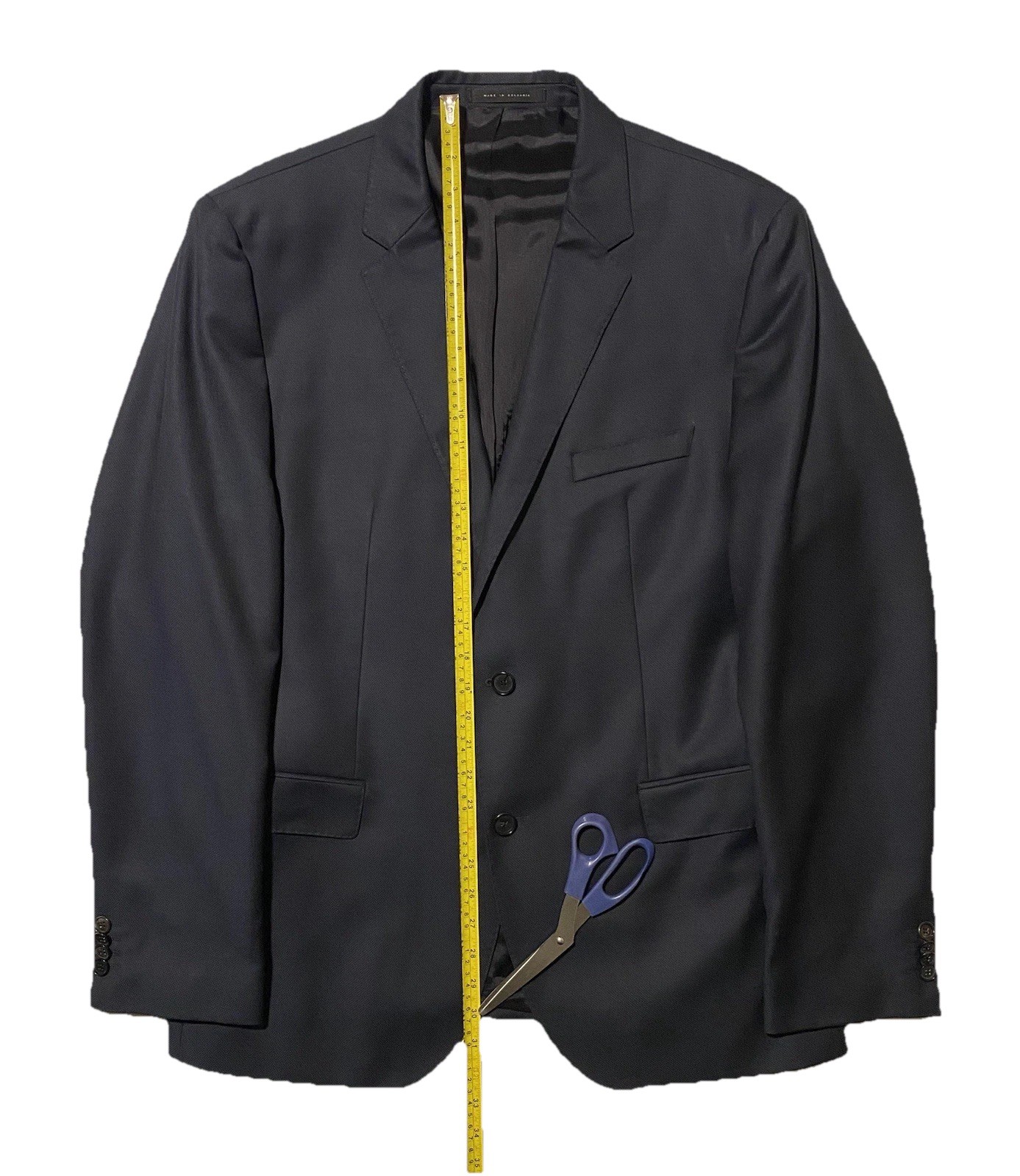 Hugo Boss Dark Slate Blue Men’s Blazer Jacket Wool Size 44R