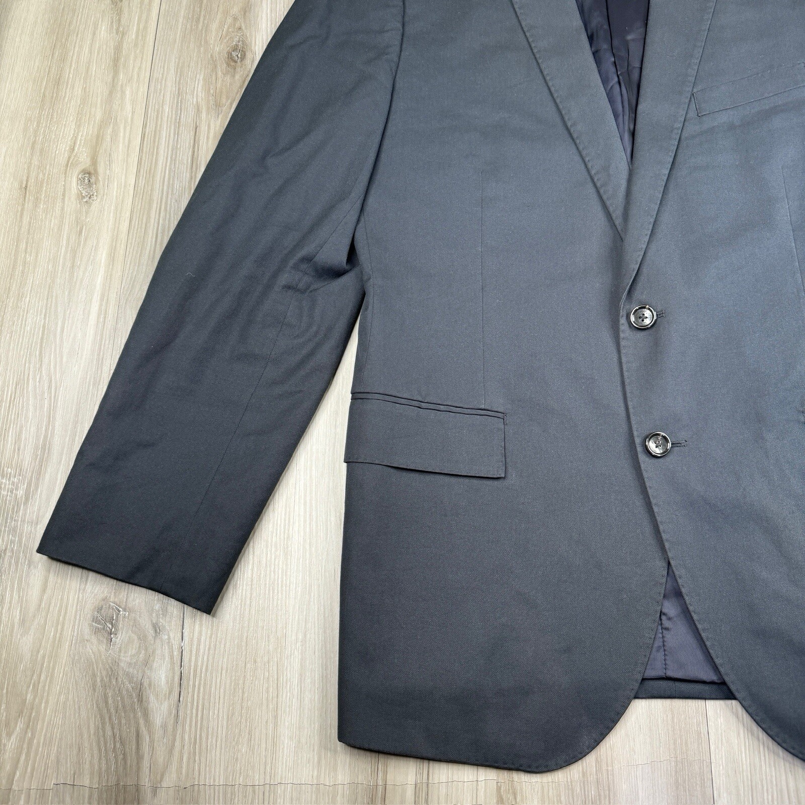 J Crew Ludlow Blazer Mens 44R Gray Blue Tollegno 1900 Wool Sport Coat Jacket