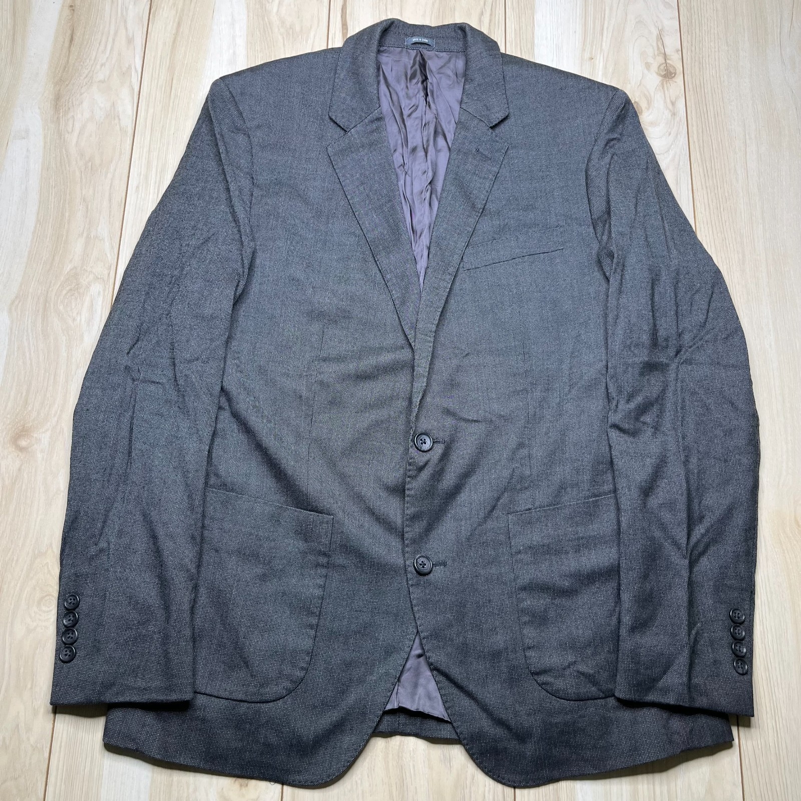 Bonobos Mens Gray Standard Fit 2 Button Single Breasted Jacket Blazer Size 40 R