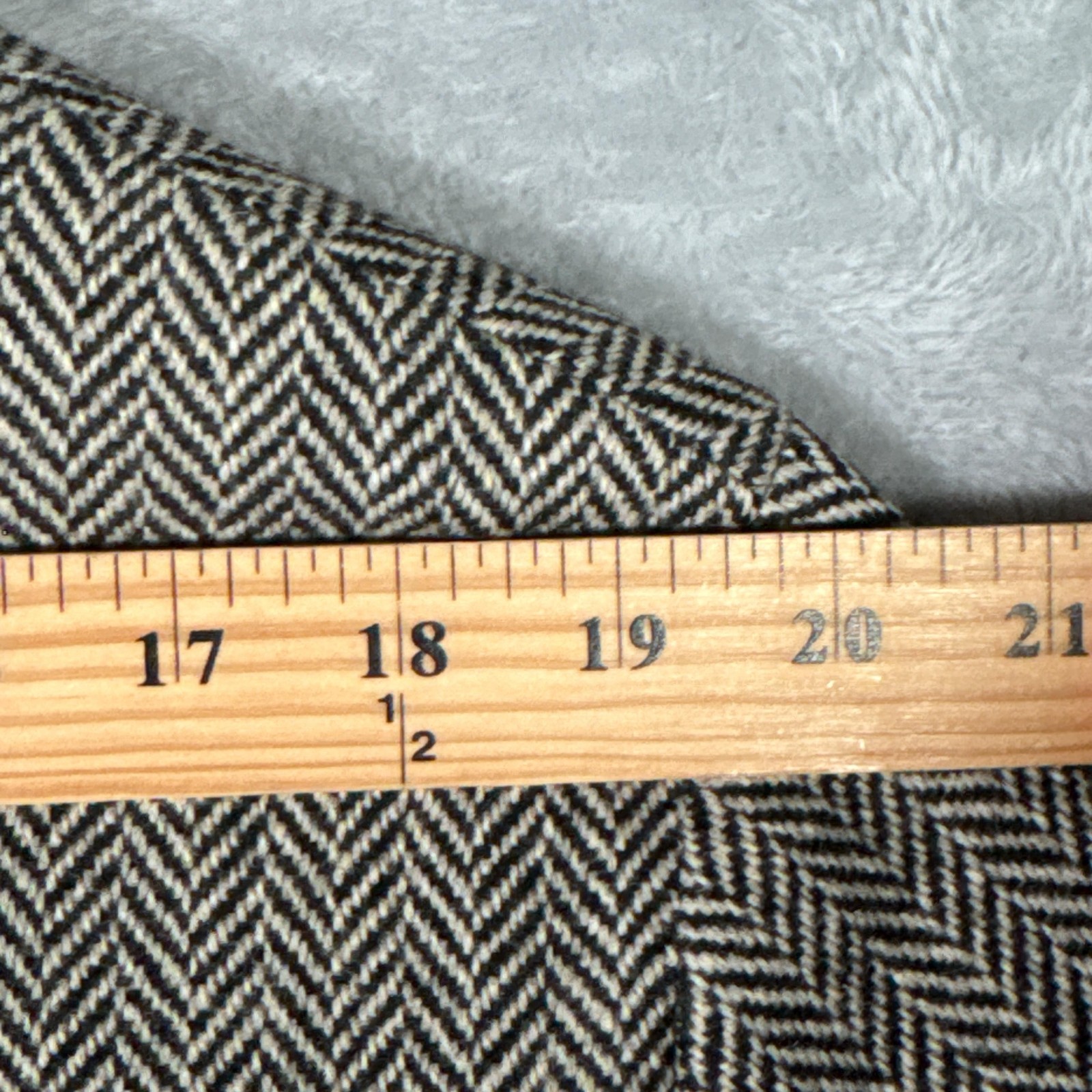 Polo Ralph Lauren Blazer Mens 46R Black Herringbone Wool Soft Sport Coat