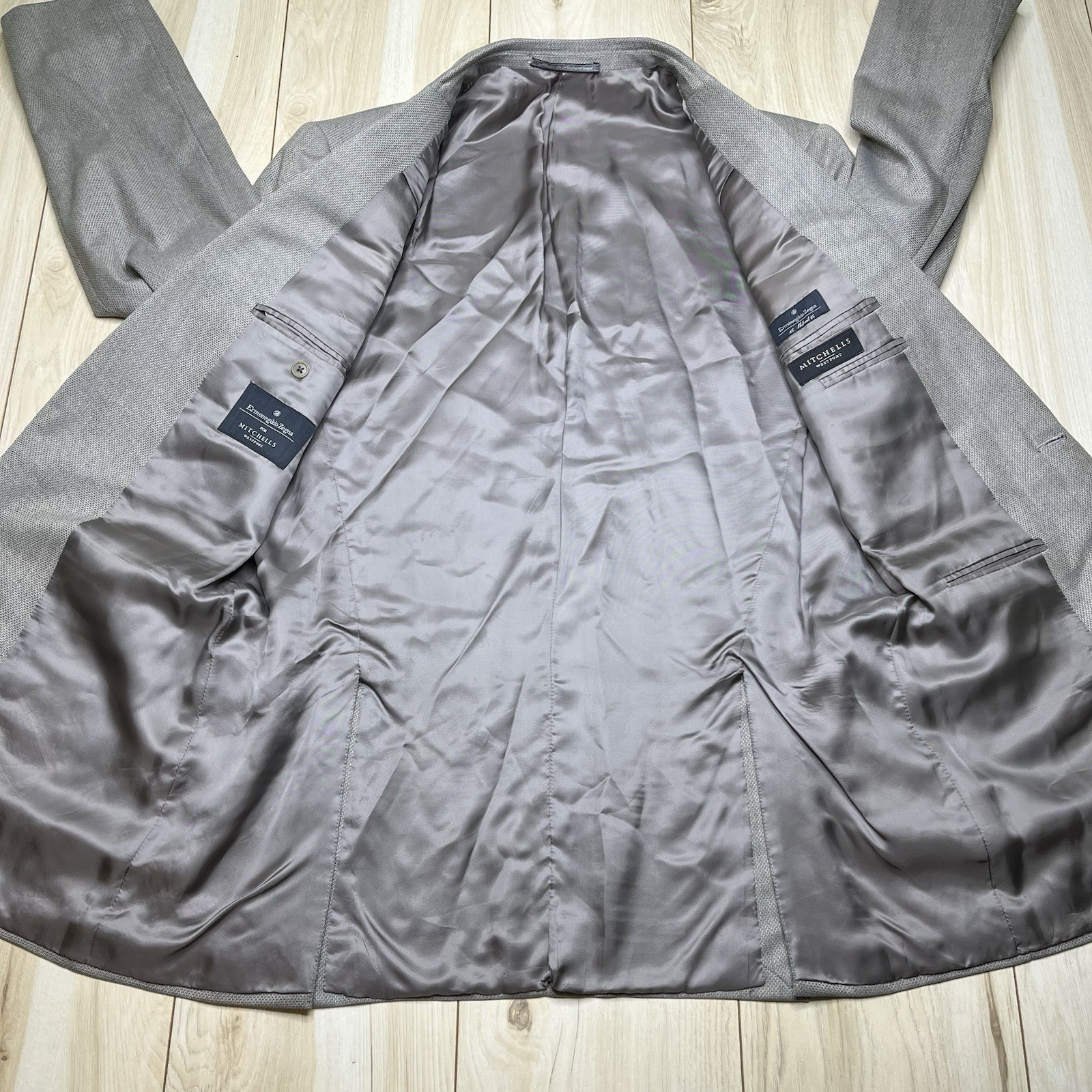 Ermenegildo Zegna ’15 MILMIL 15′ Westport Gray Sport Coat 100% Wool 44R