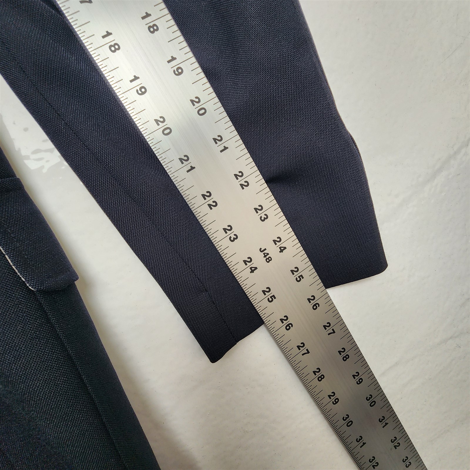 Vtg USA MADE Wimbledon Racquet Club 42R Navy Wool Hopsack Gold Button Blazer