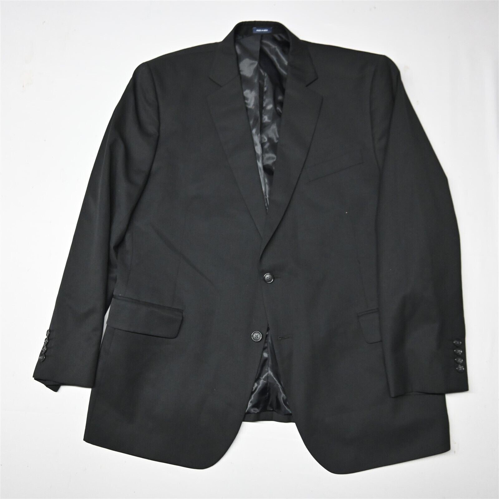 Stafford 46R Black Travel Stretch Classic Suit Seperates Mens Sport Coat Blazer