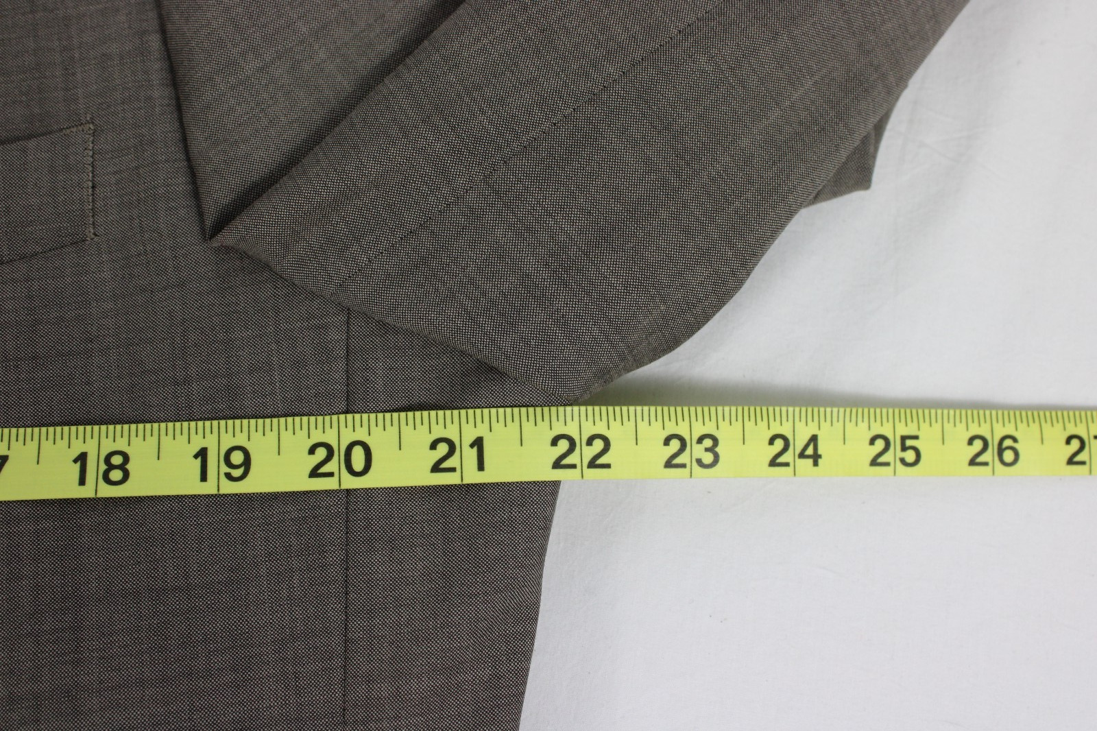 Indochino Mens Suit Jacket 42R Light Brown Sharkskin Wool Mohair 2 Button