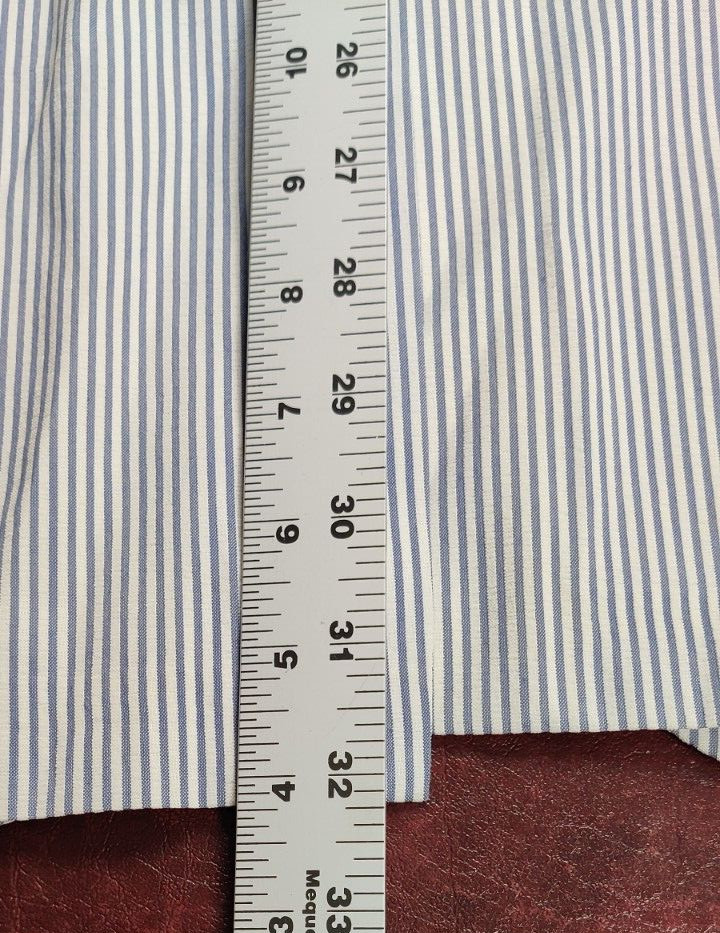 VINTAGE BLAZER MEN 44 BLUE STRIPE BANCROFT ACADEMIA PREPPY RETRO CLASSIC READ