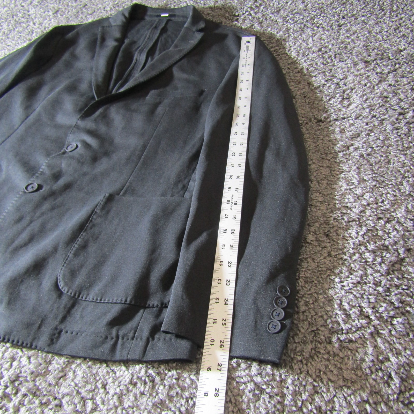 Calvin Klein Suit Jacket Mens 48L X Performance Fabric Unstructured Unlined
