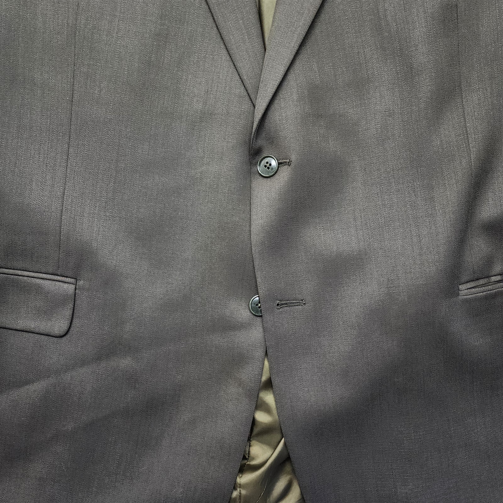 Jones New York 54L 48×32 Dark Olive Green Wool Blend 2Btn Mens Jacket Pants Suit