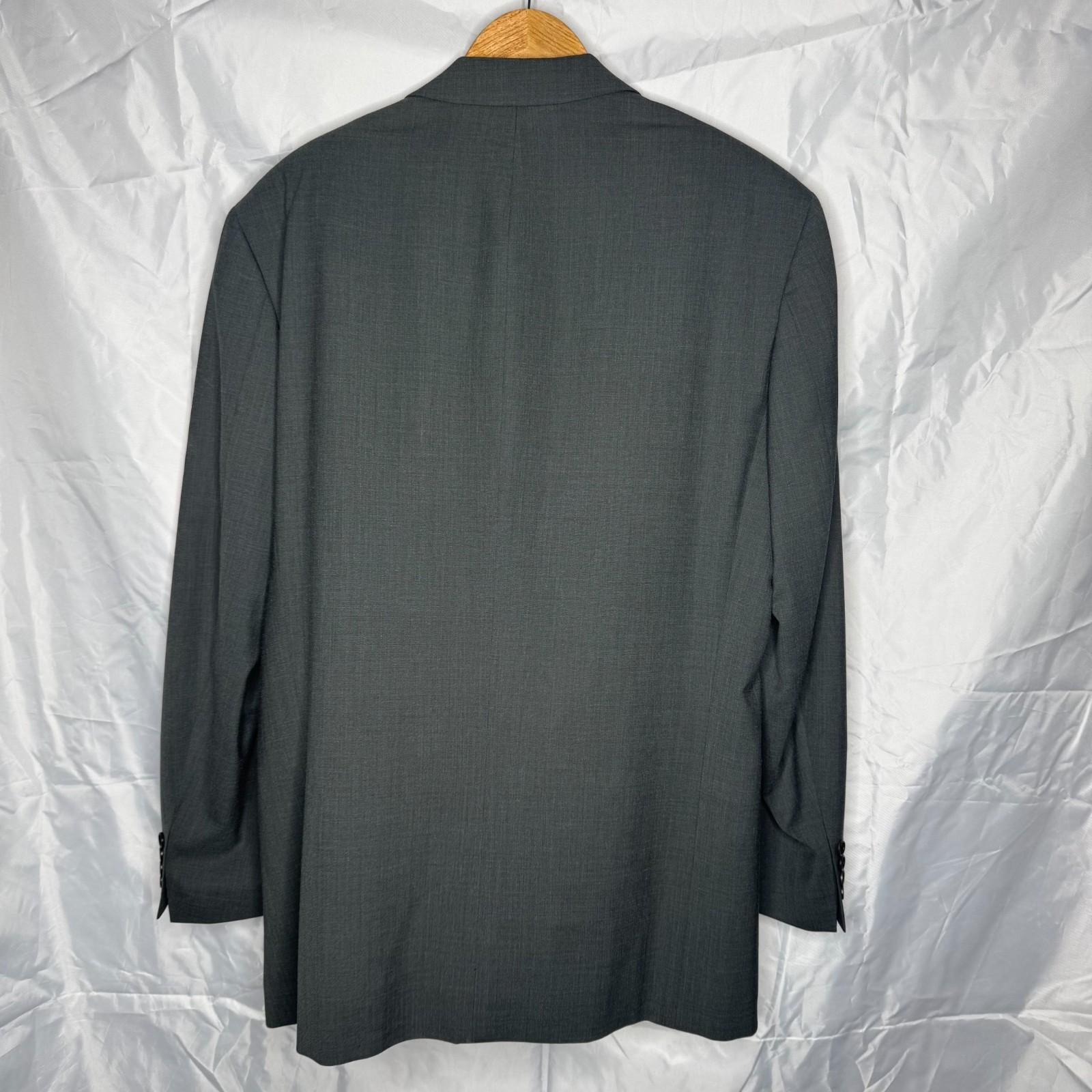 Hugo Boss Blazer Mens 42L Black Einstein Sigma Virgin Wool/Nylon Blend 3 Button