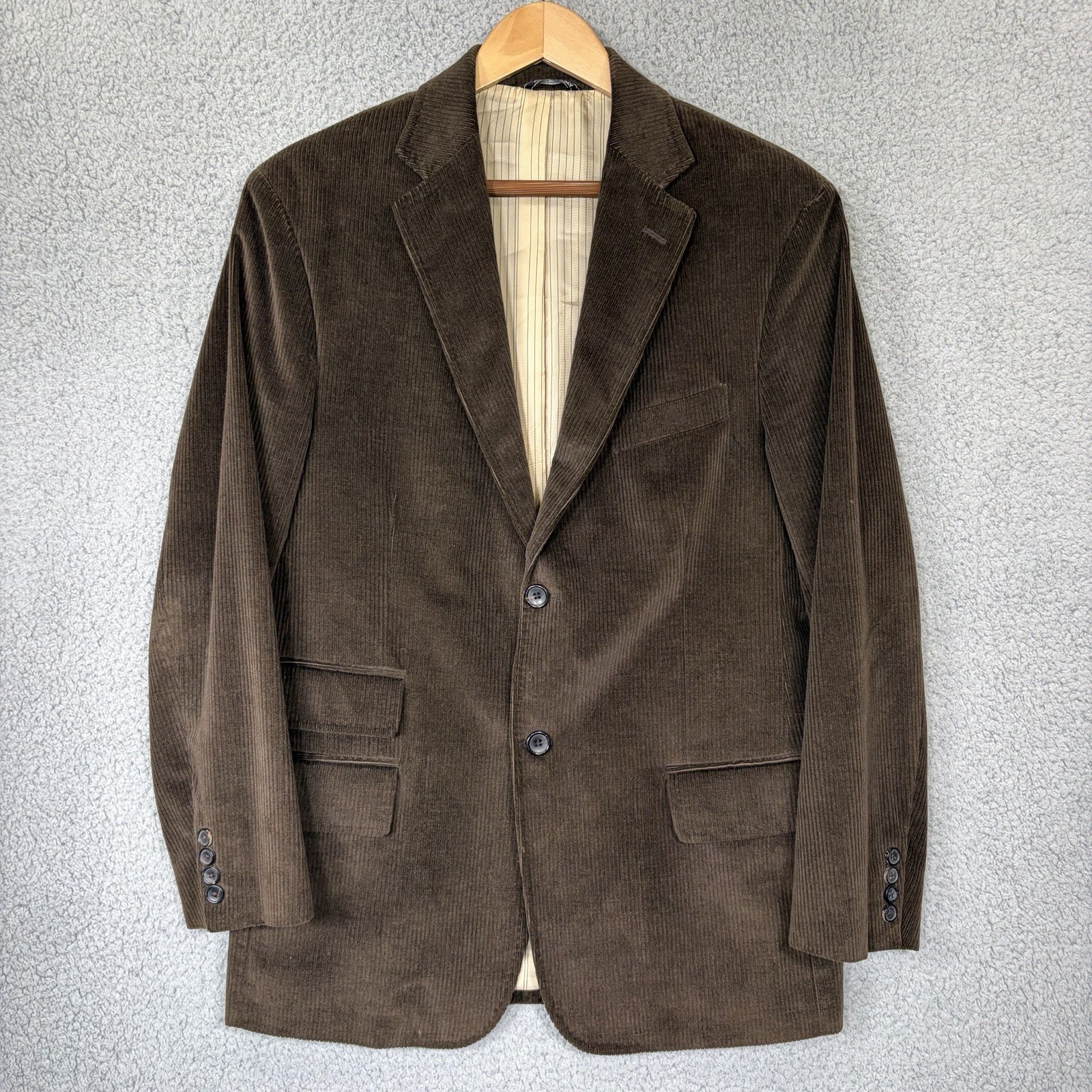 Billy Reid Blazer Mens 40R Brown Wool Cashmere Corduroy Made in Italy