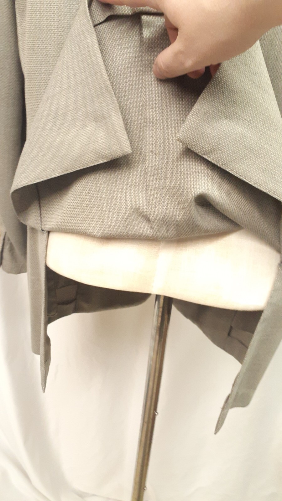 Ermenegildo Zegna Blazer Sport coat Beige Gray 15 Milmil 15 Wool 42 R Men Jacket