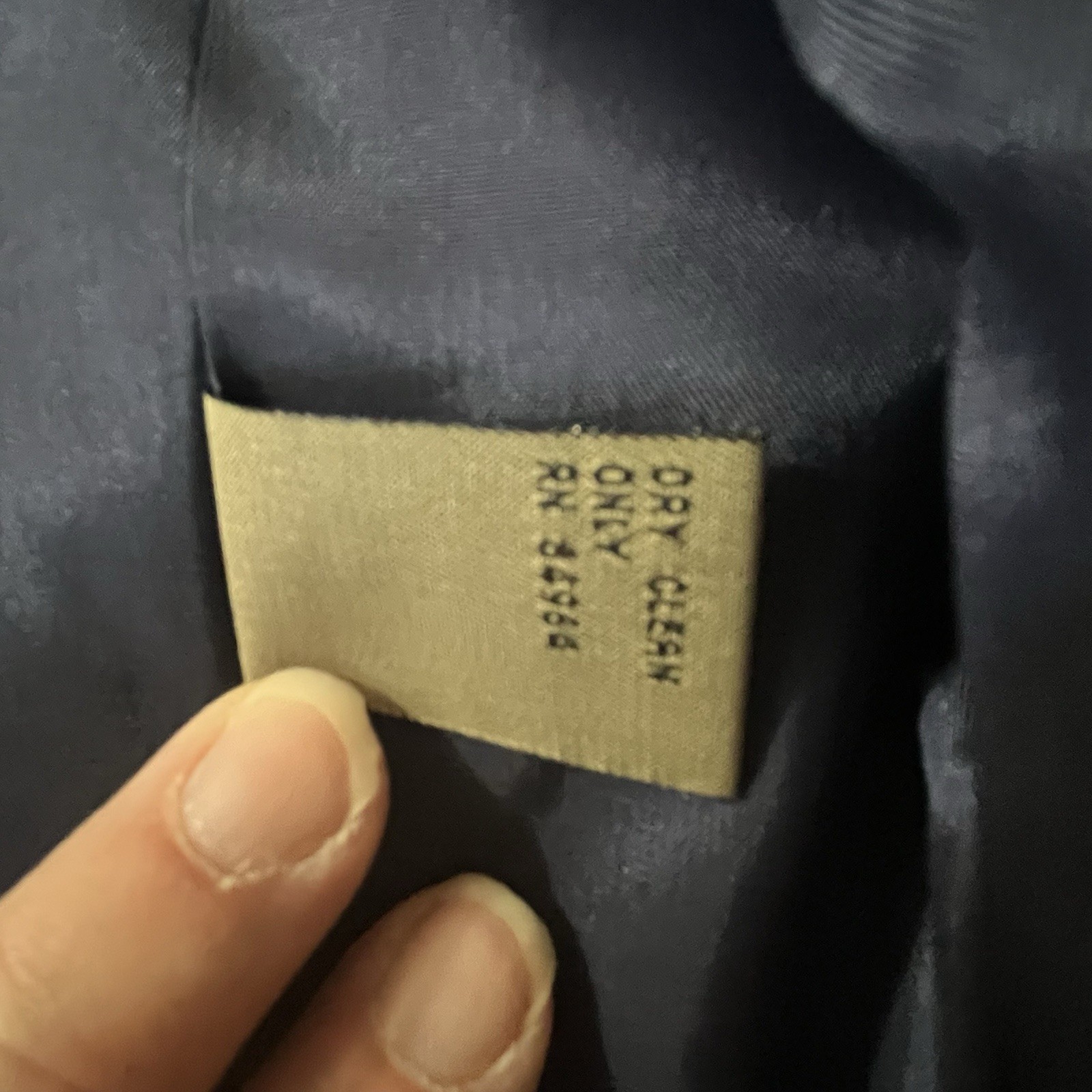 VTG Structure Linen Blend Navy Pinstripe Men 90s Retro Sport Coat Summer Comfort
