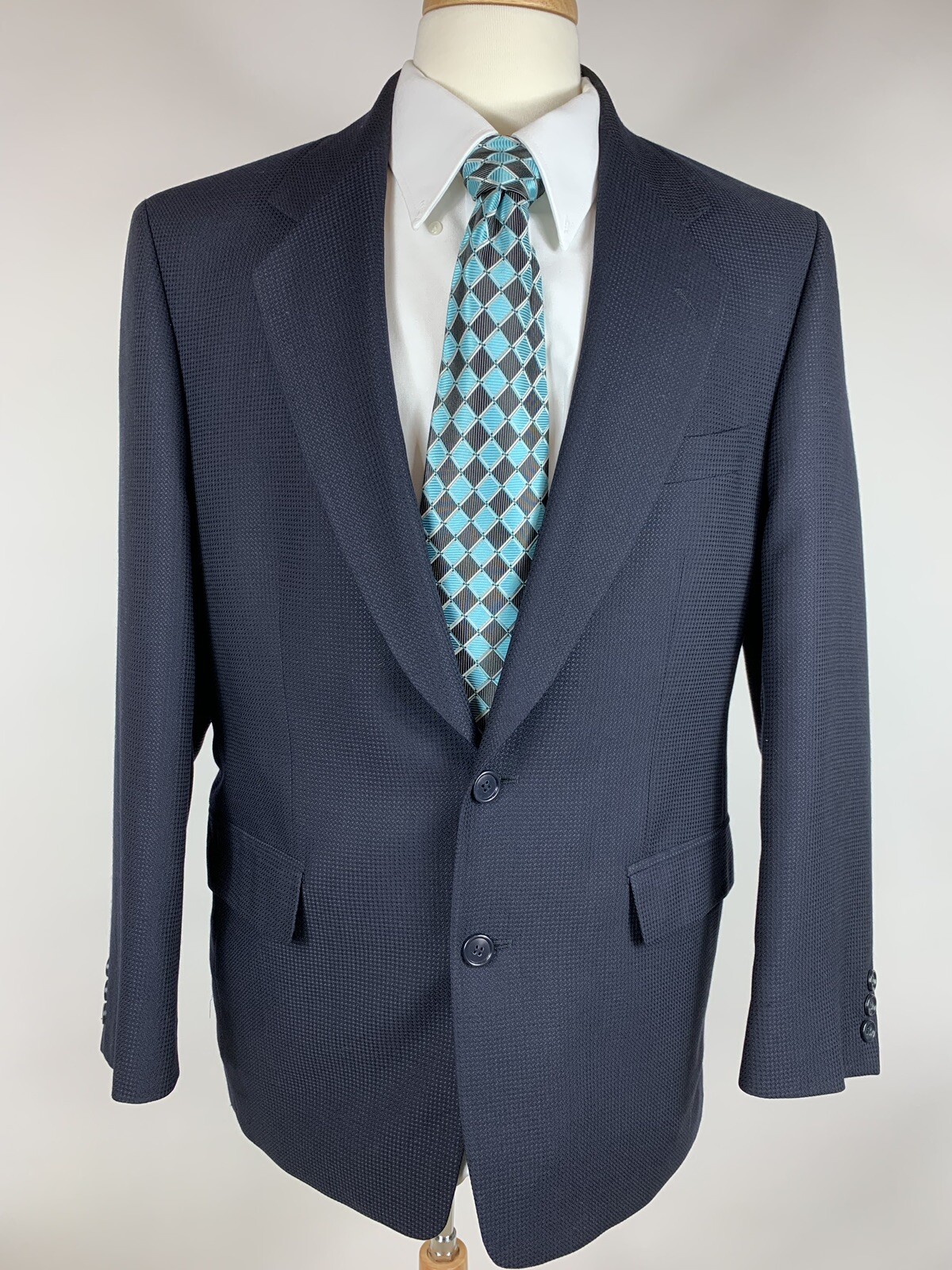Bagir Mens Size 40 S Two Button Blazer Jscket Wool Imported From Italy-19