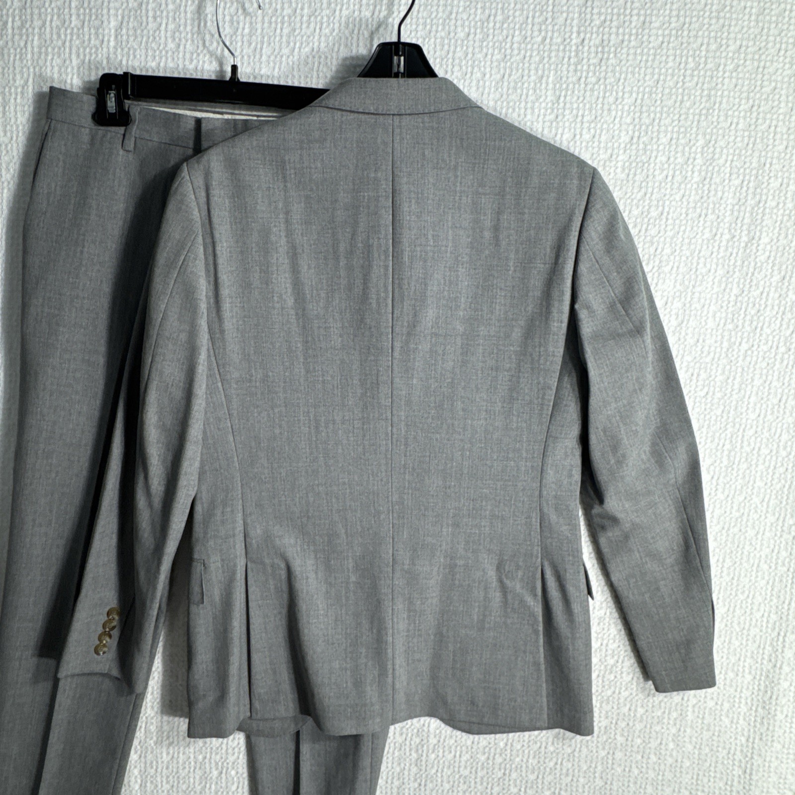 J Crew Ludlow 36S Slim Fit Gray Hopsack 2-Piece Suit 32×30 Tollegno 1900 Wool