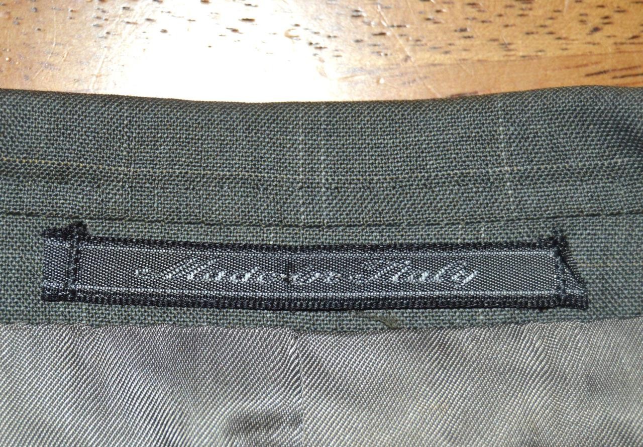 Italy Ermenegildo Zegna 44R 15 milmil 15 olive graph check 2vent sport coat g3j2