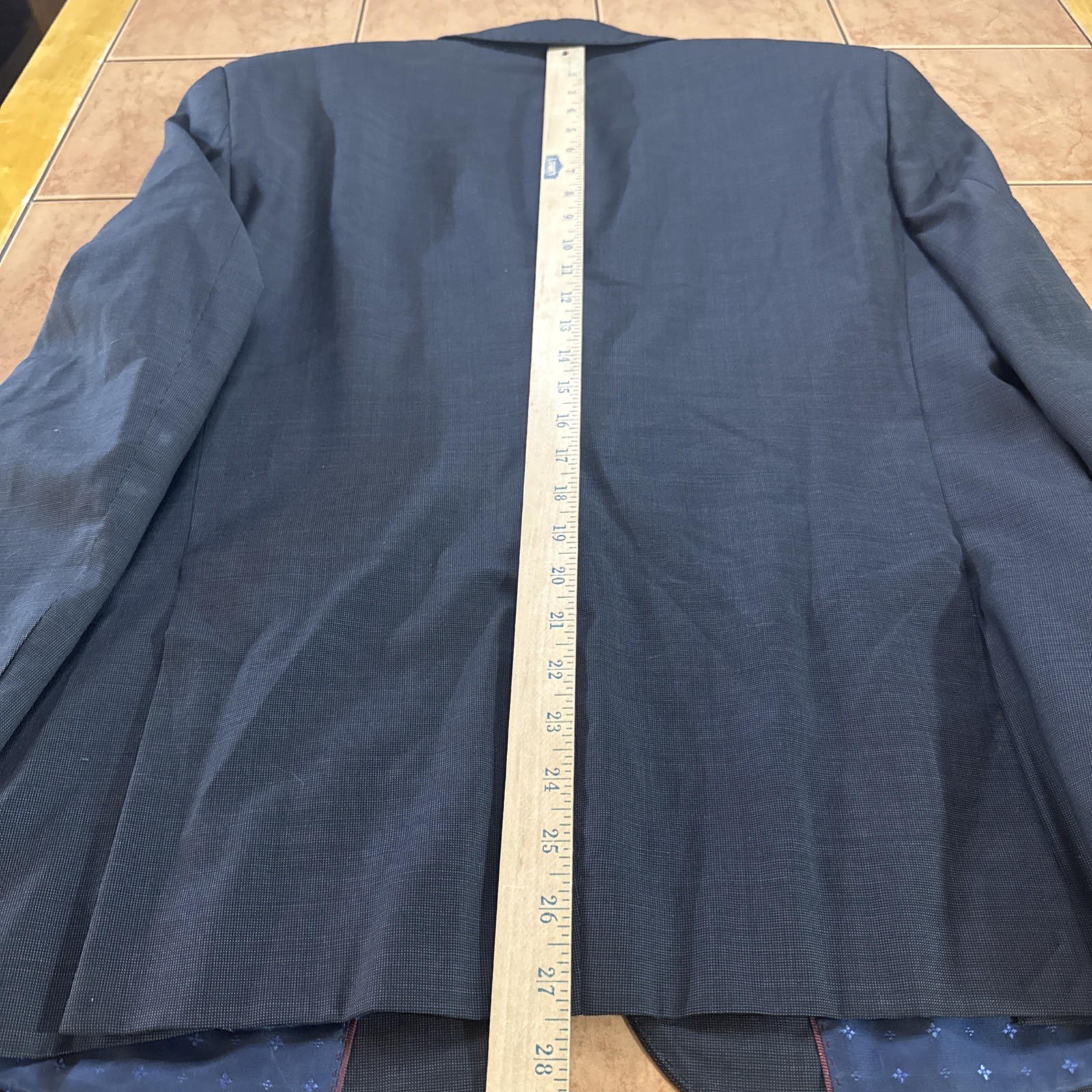 Combatant Gentlemen Blazer Mens Sz 40S Slim Fit Black Check Sport Coat Jacket