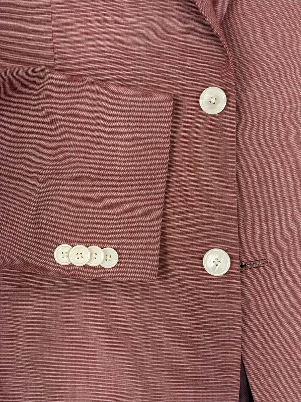 New Tommy Hilfiger Men’s Salmon Pink 100% Cotton Blazer 38R Two Button NWT Slim