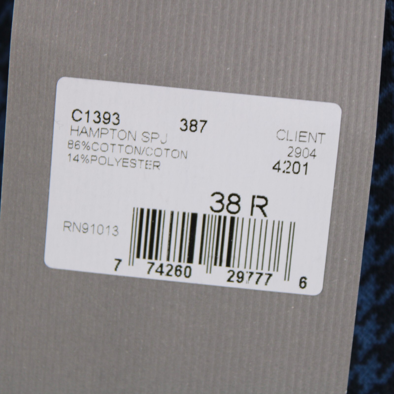 Kilgore Trout by Jack Victor NWT Cotton Blend Sport Coat 38R US Blue Houndstooth
