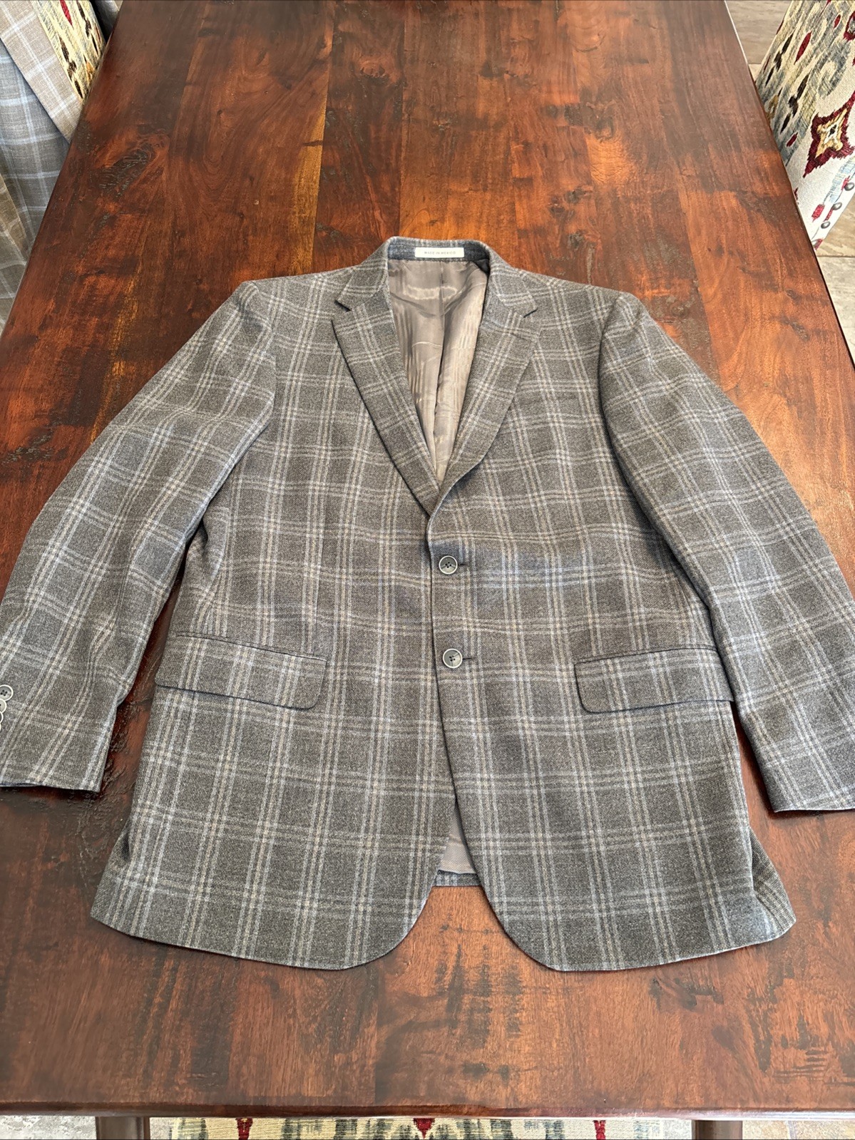 Joseph Abboud Men’s 44L Made In Mexico 100% Wool Tailored Fit Blazer