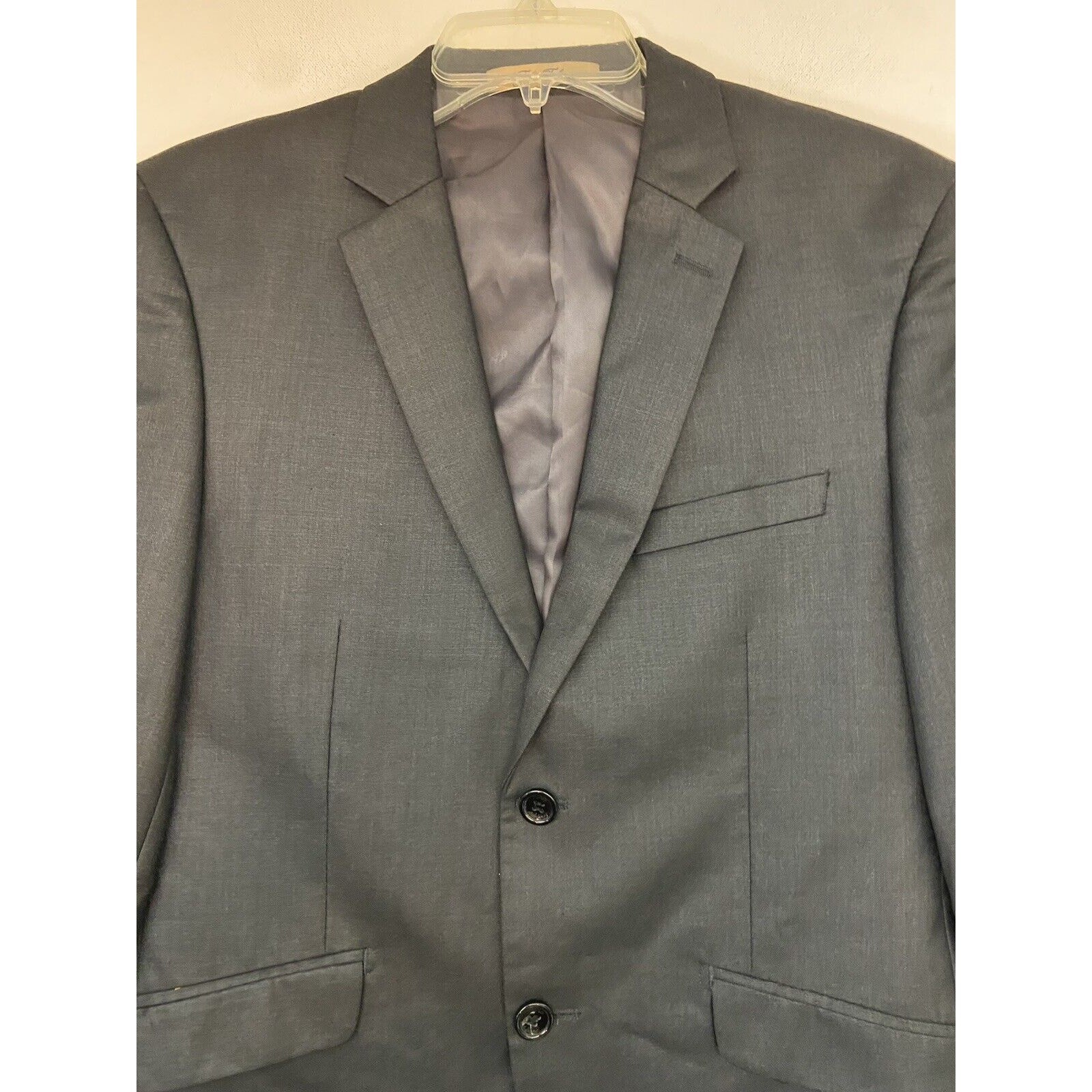 Fabio Fabrini Mens 1-piece Charcoal Gray Slim Short Suit Jacket Blazer Size 38