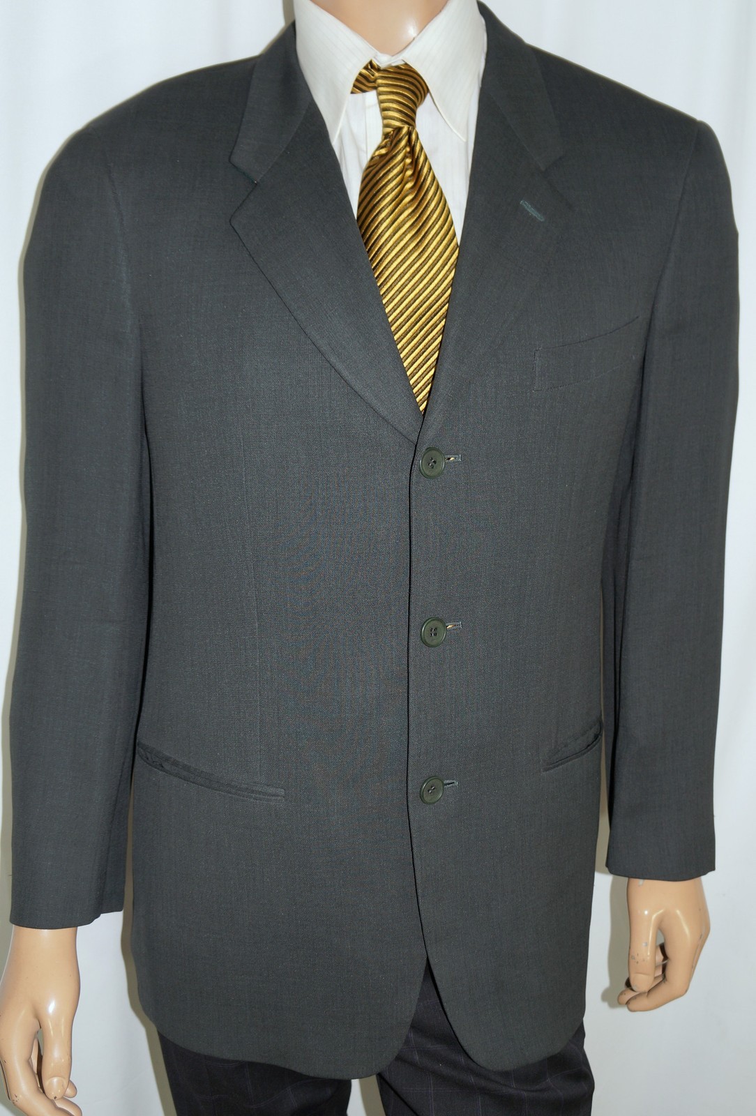 38R Giorgio Armani Suit Jacket – Men 38 Green Le Collezioni Blazer Neiman Marcus