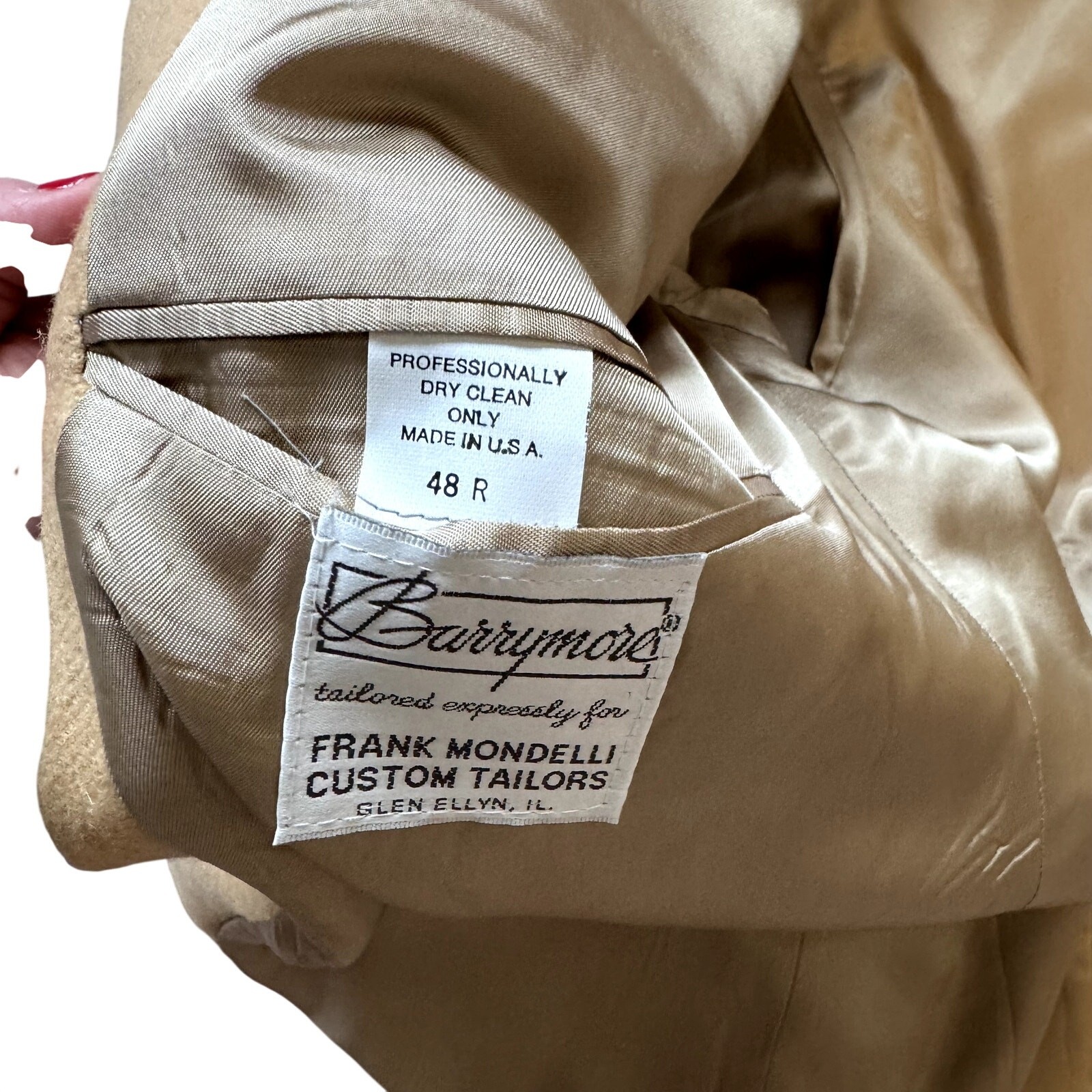 VTG 100% Camel Hair Men’s Blazer Sports Coat Sz 48R Made in USA