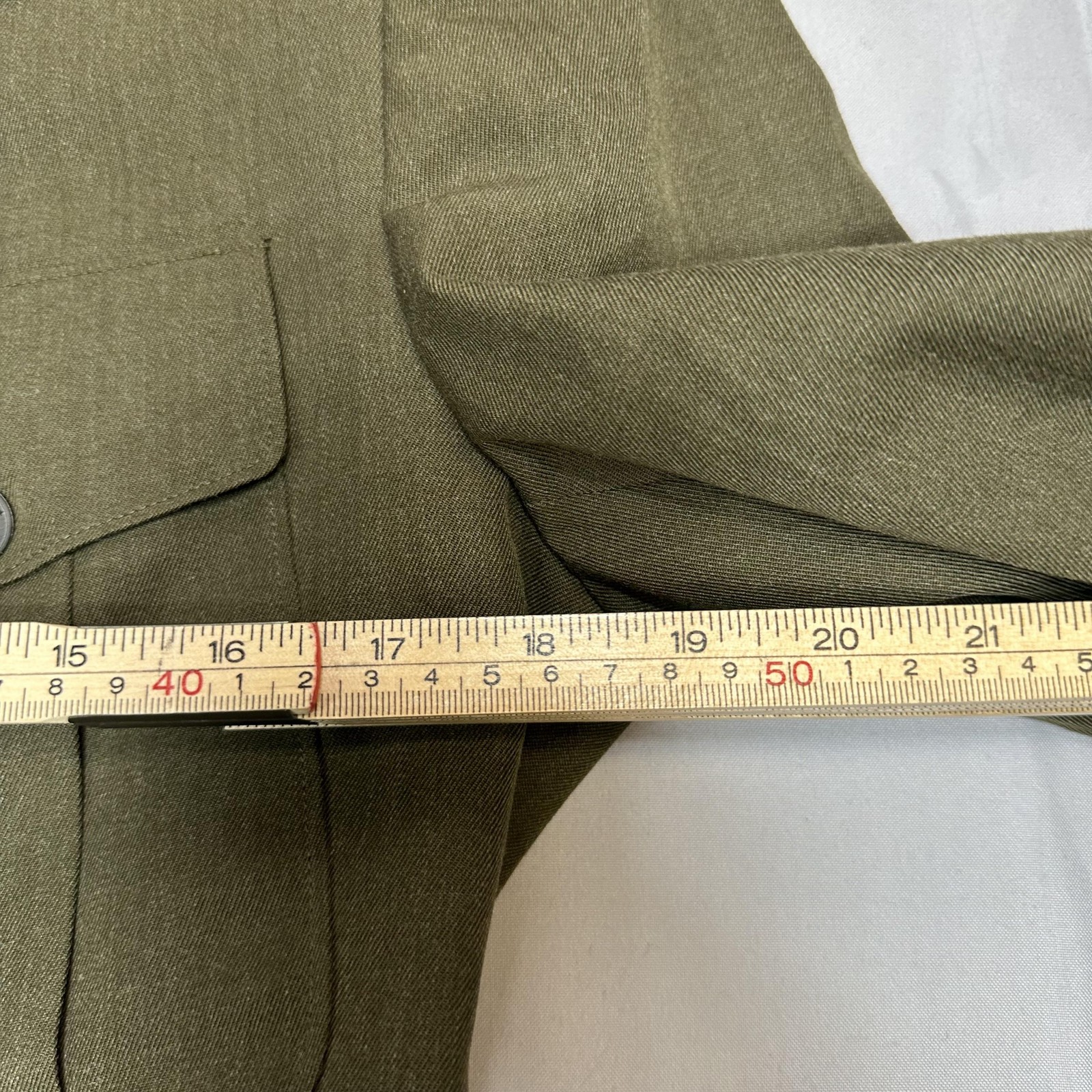 USMC Jacket Mens 39R Green Service Dress Alpha Coat USA The Marine Shop Suit