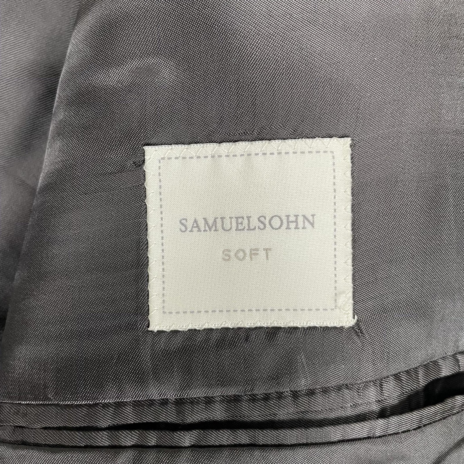 Samuelsohn Sport Coat Mens 48L Brown Plaid Wool Cashmere Soft Tweed Canada