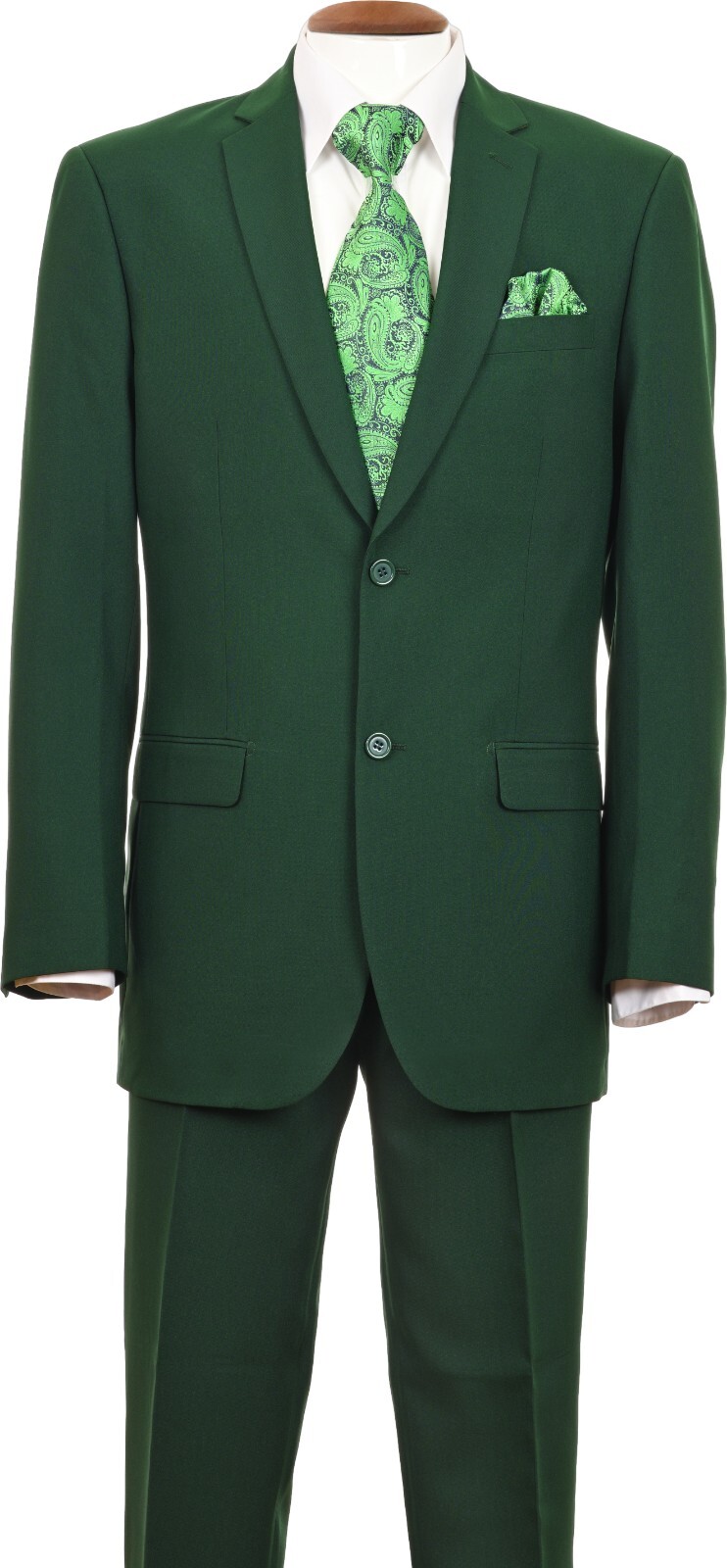 Men’s Basic 2 button Jacket and Pants Solid 2 Piece Set By Fortino Landi 702P