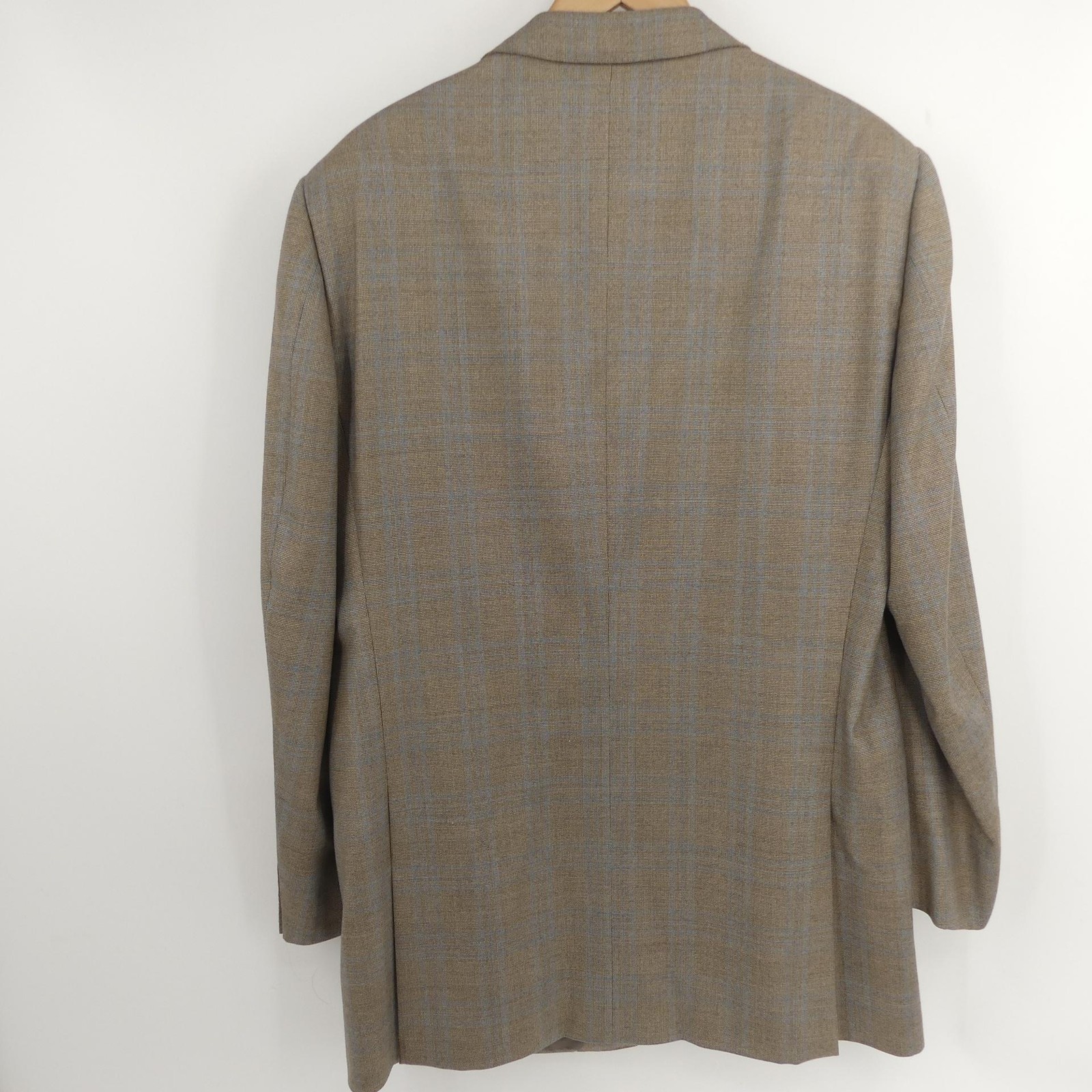 Ermenegildo Zegna Blazer Plaid Trofeo Wool Su Misura 56L IT 44L US