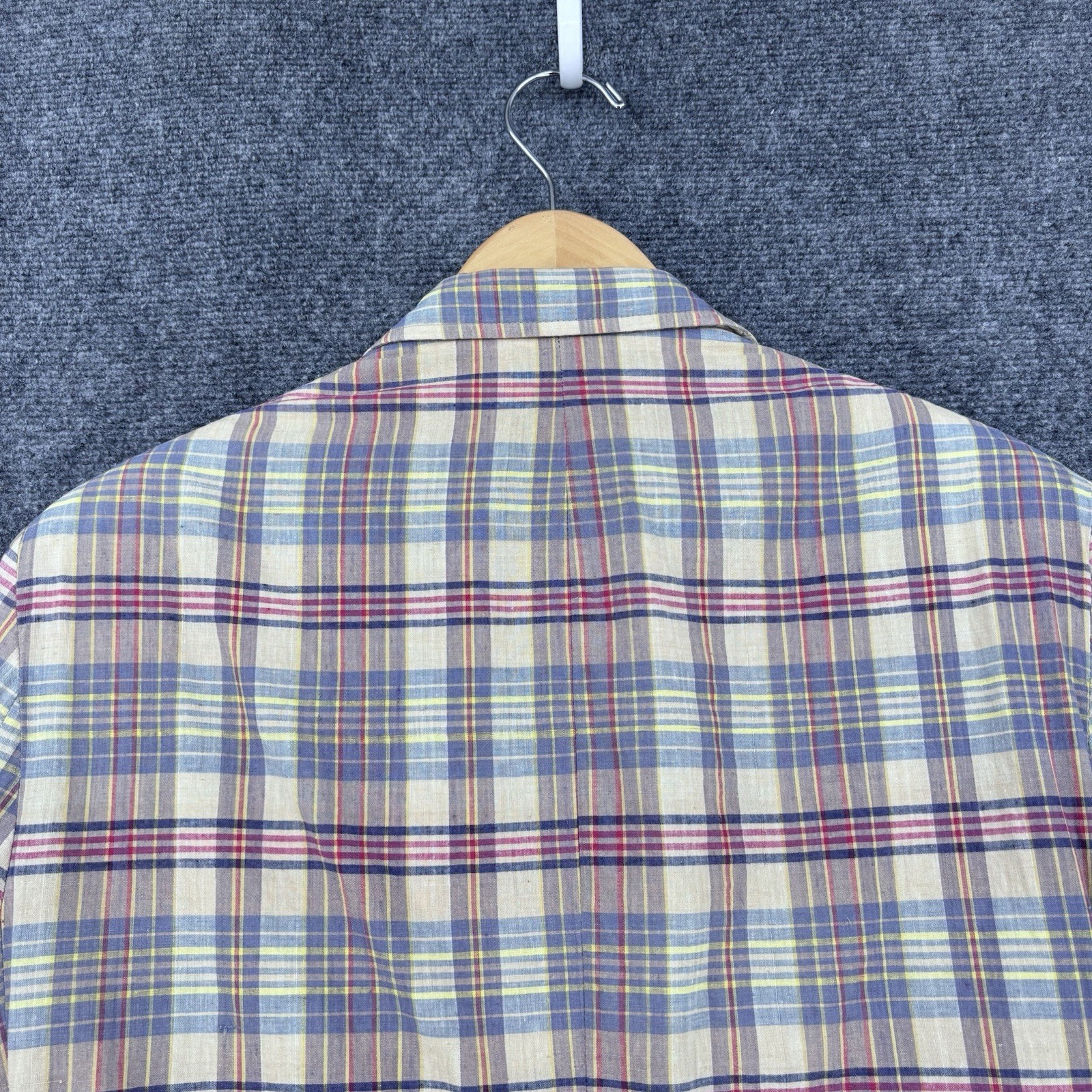 VTG Benanti’s American Ivy League Preppy Madras Plaid Sport Coat Men’s 42