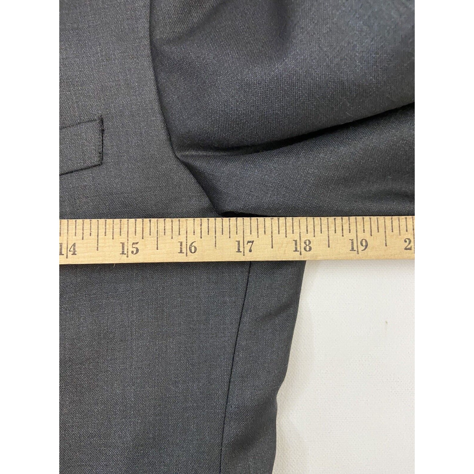 Fabio Fabrini Mens 1-piece Charcoal Gray Slim Short Suit Jacket Blazer Size 38