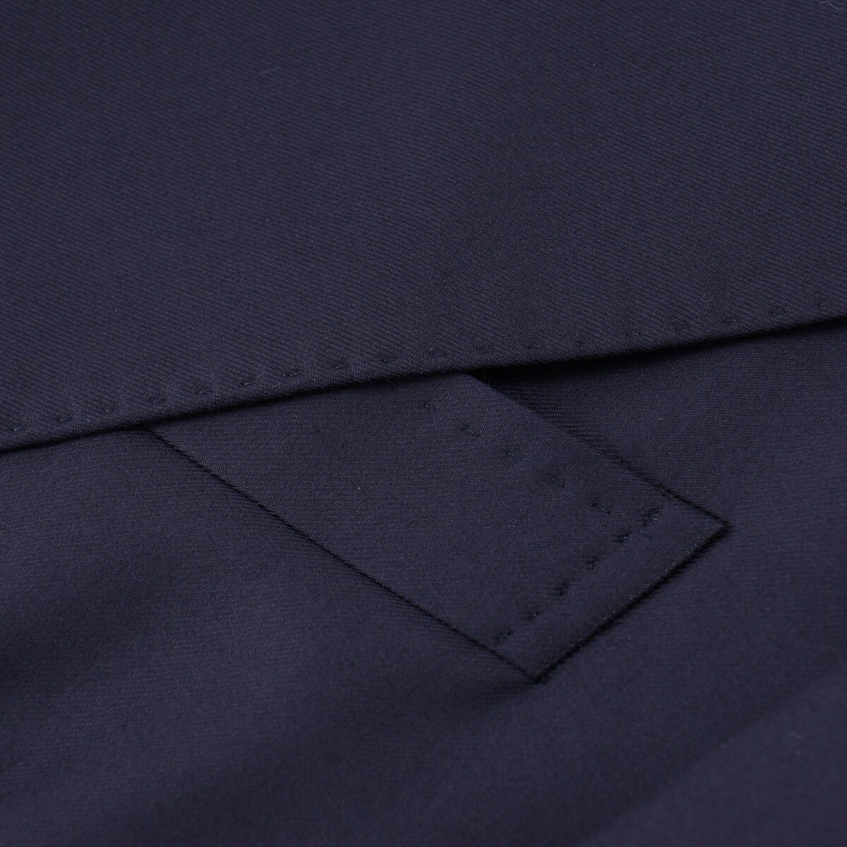 Stile Latino Napoli Trim-Fit Solid Navy Blue Extrafine Wool Suit 38R (Eu 48) NWT