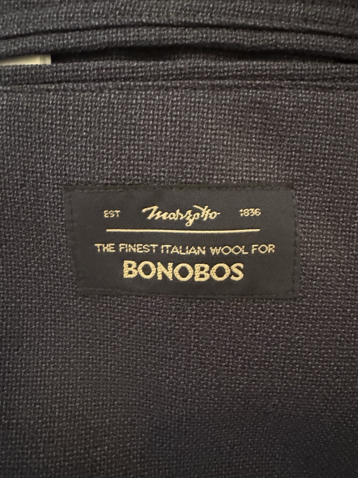 NEW Bonobos Mens Blue Wool Standard Fit 2 Btn Dual Vent Blazer Sz 40 S