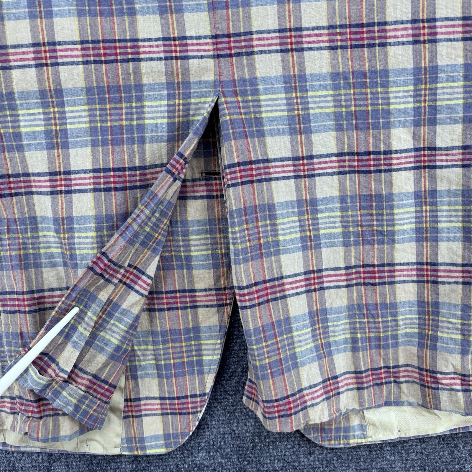 VTG Benanti’s American Ivy League Preppy Madras Plaid Sport Coat Men’s 42
