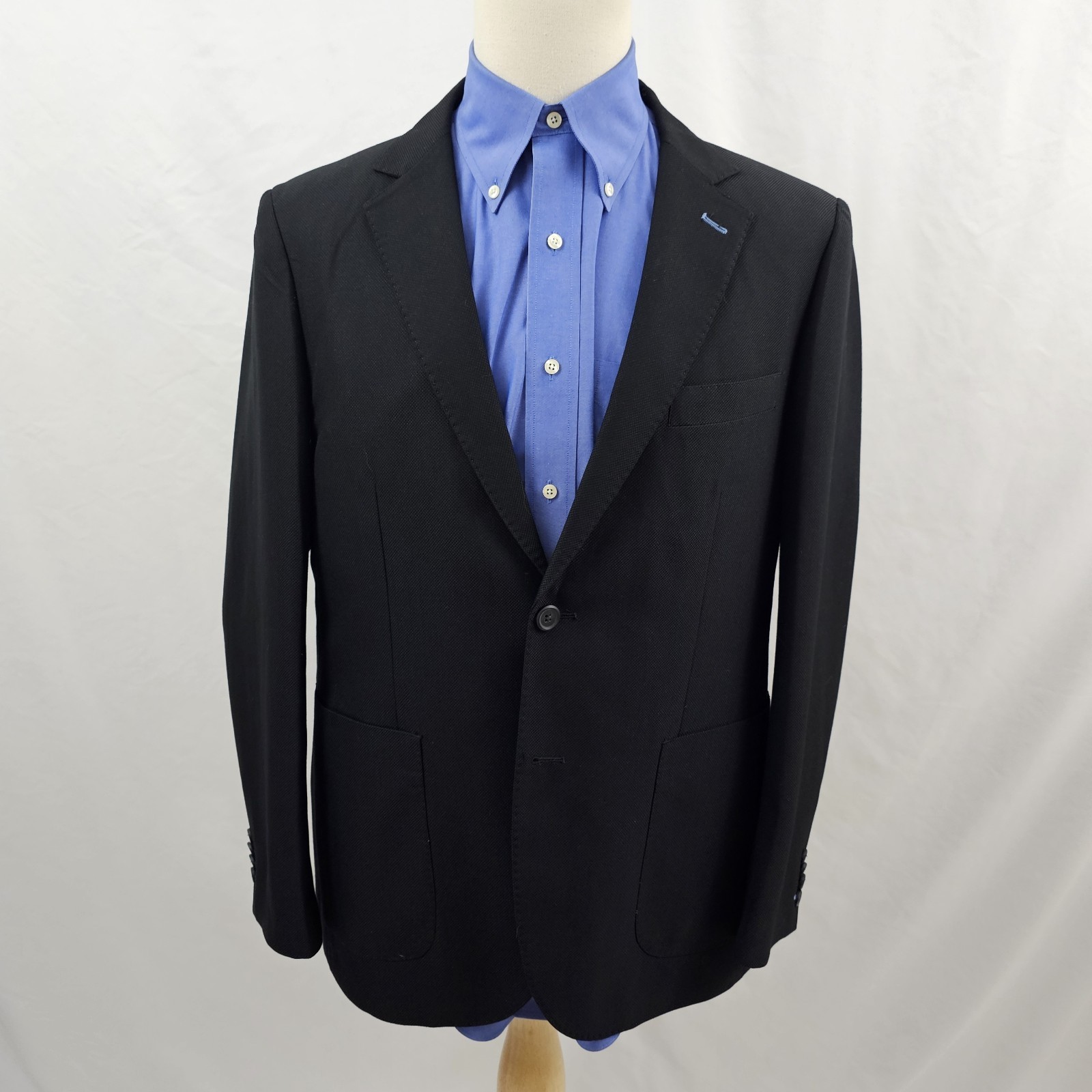 Tailorbyrd Collection Black Blazer Poly Rayon Sport Coat 42R