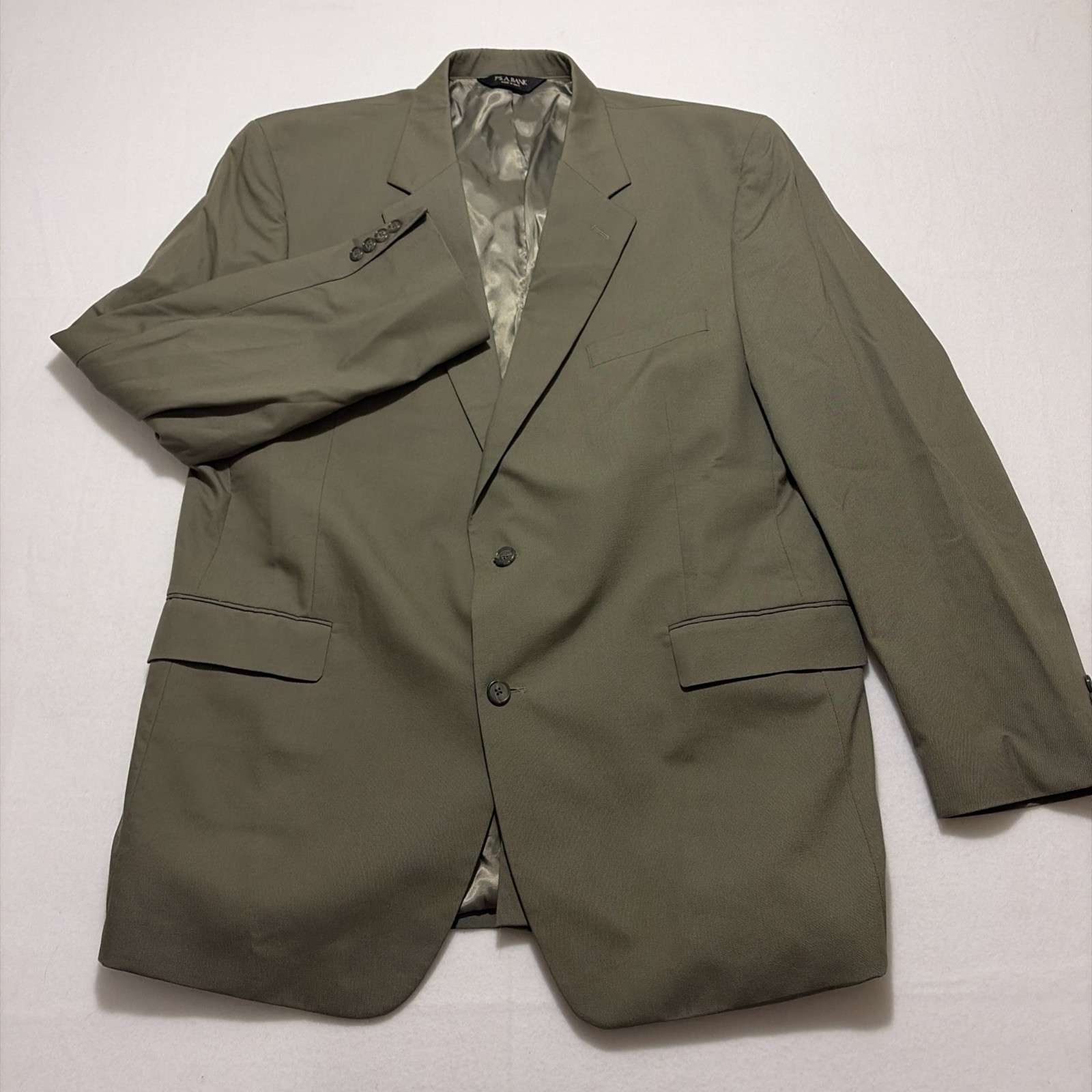 Jos. A. Bank Men’s 48L Gray Cotton Polyester Two-Piece Suit 43L Pants Solid