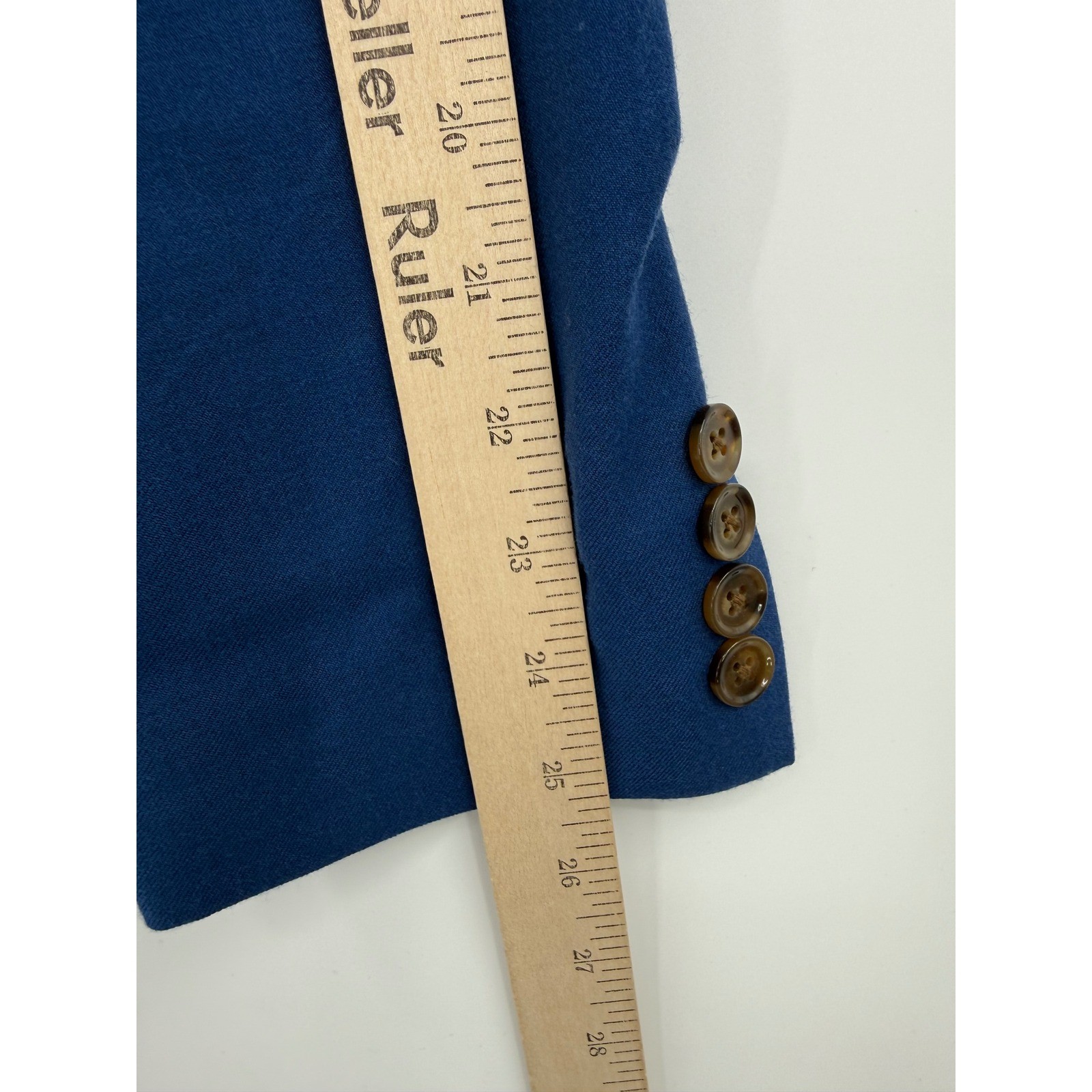J Crew Suit Mens 40R Blue Thompson Blazer Pants 32×30 Slim Wool Blend