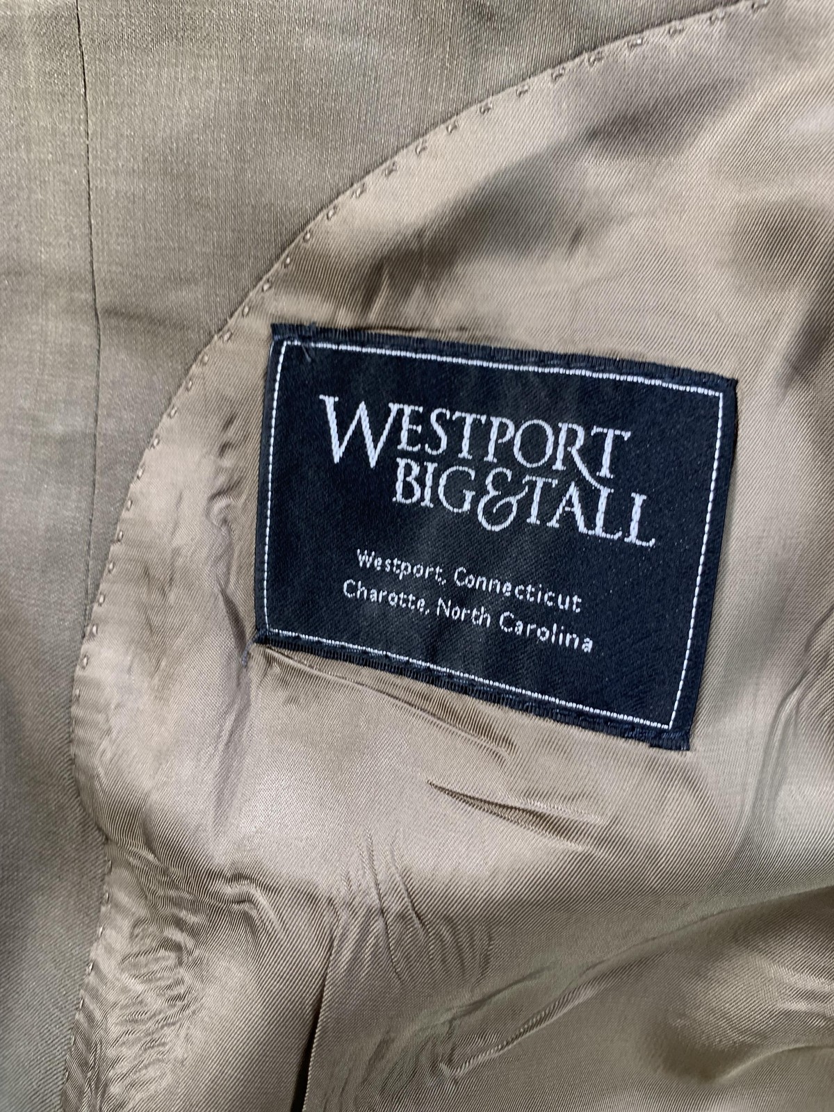 Lauren Ralph Lauren Blazer Men 50L BeigeWool Sport Coat Westport Big & Tall